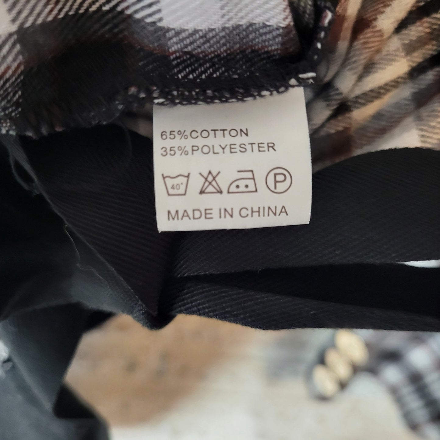 Shein Curve Womens Top 2XL Plus Tunic 3/4 Sleeve Black Plaid Sash Mock Turtle