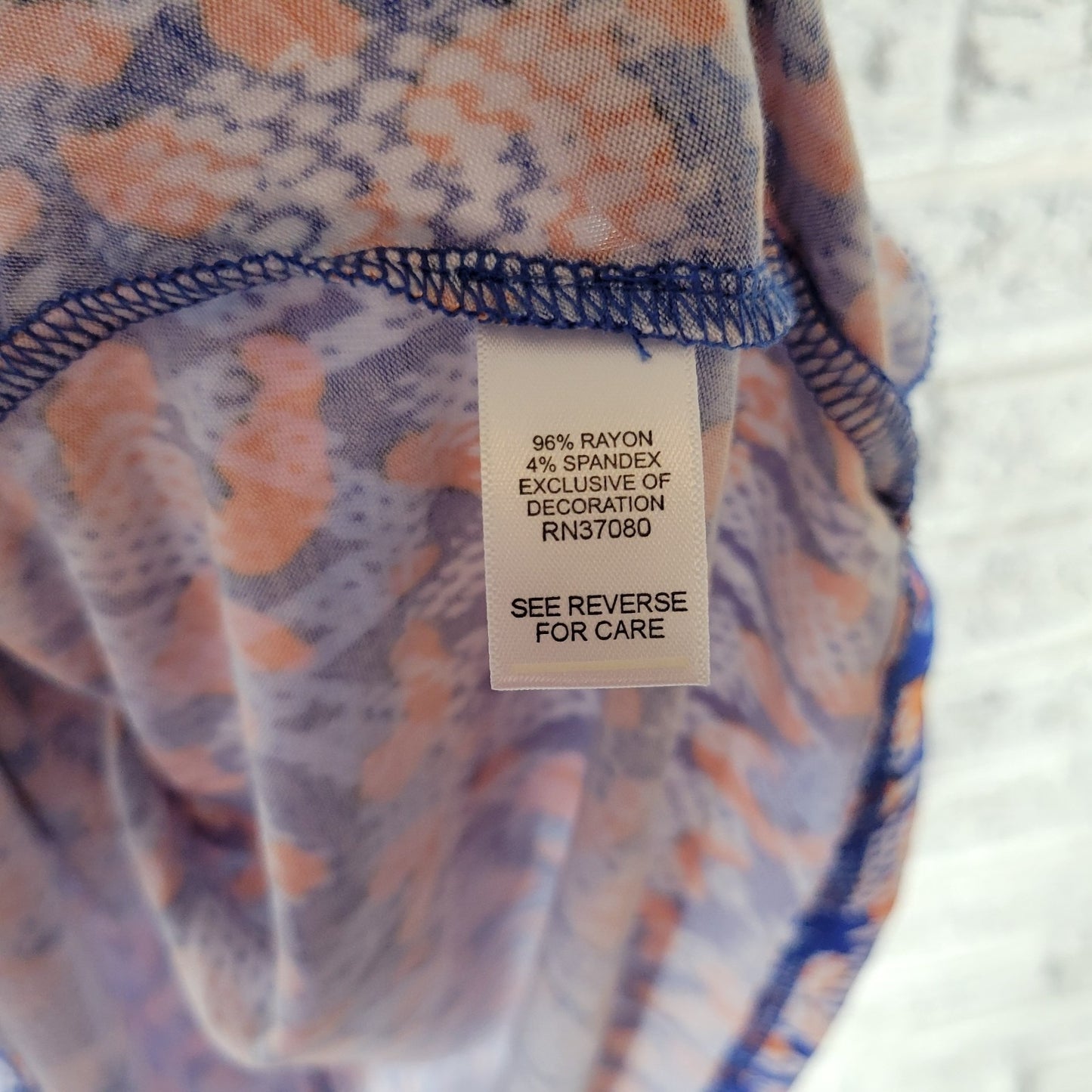 Cato Est 1946 Womens Top 18W 20W Tank Orange Geometric Crochet Trim Lightweight