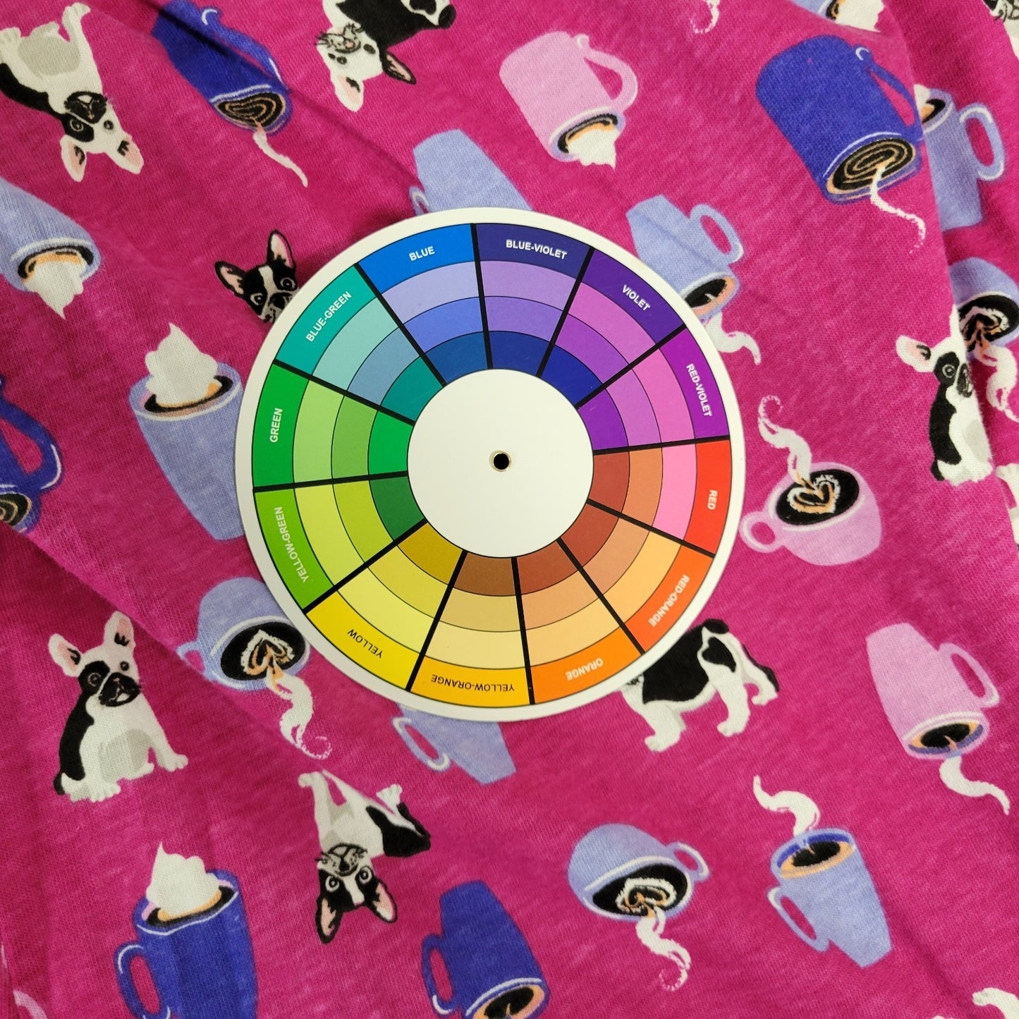 Dreams Co Womens Pajama Pants 5X Plus Frenchie Coffee Cocoa Purple Loungewear