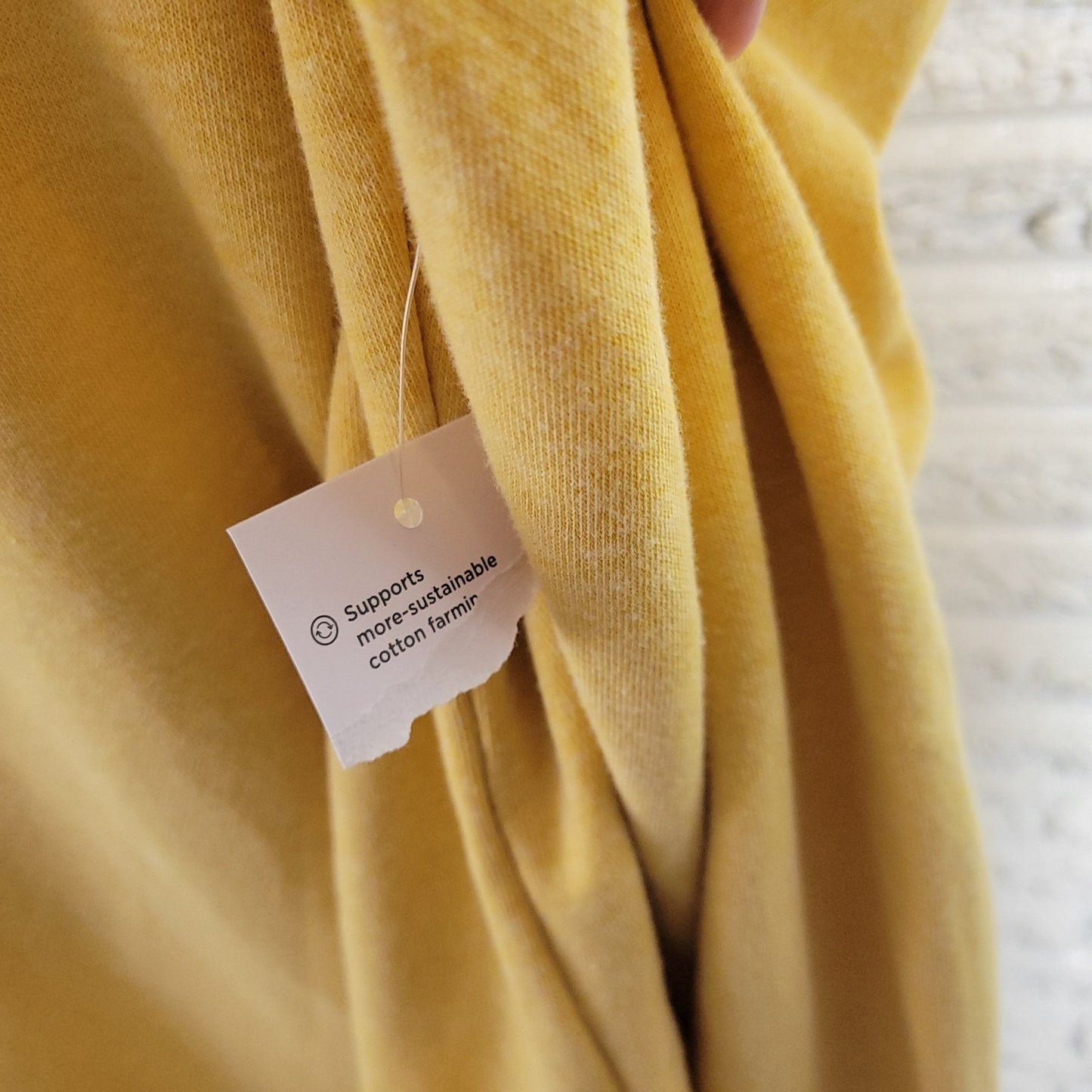 Croft Barrow Womens Sweatshirt 3X Plus 3/4 Sleeve Yellow Soft Deco Buttons Comfy