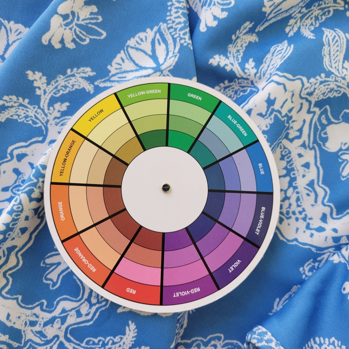 Bessie Cai Womens Top 1X Plus Long Sleeve Blue Floral Poly Blend Comfy Casual