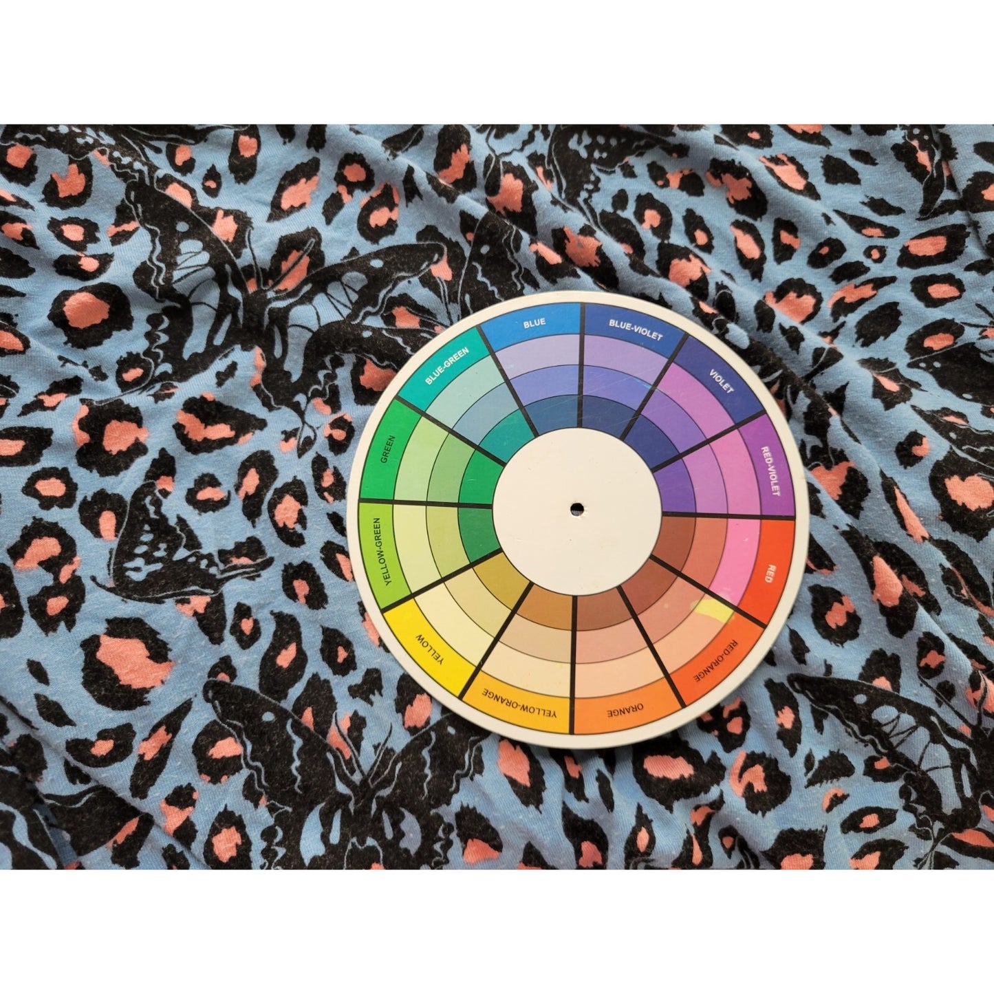 Evans Womens Top 30 32 Plus Tee Tunic Short Sleeve Blue Butterflies Casual