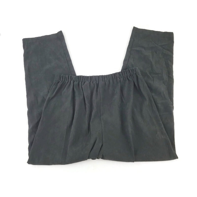 Briggs New York Womens Pants 18W Plus Dress Pull On Straight Leg Black Velour