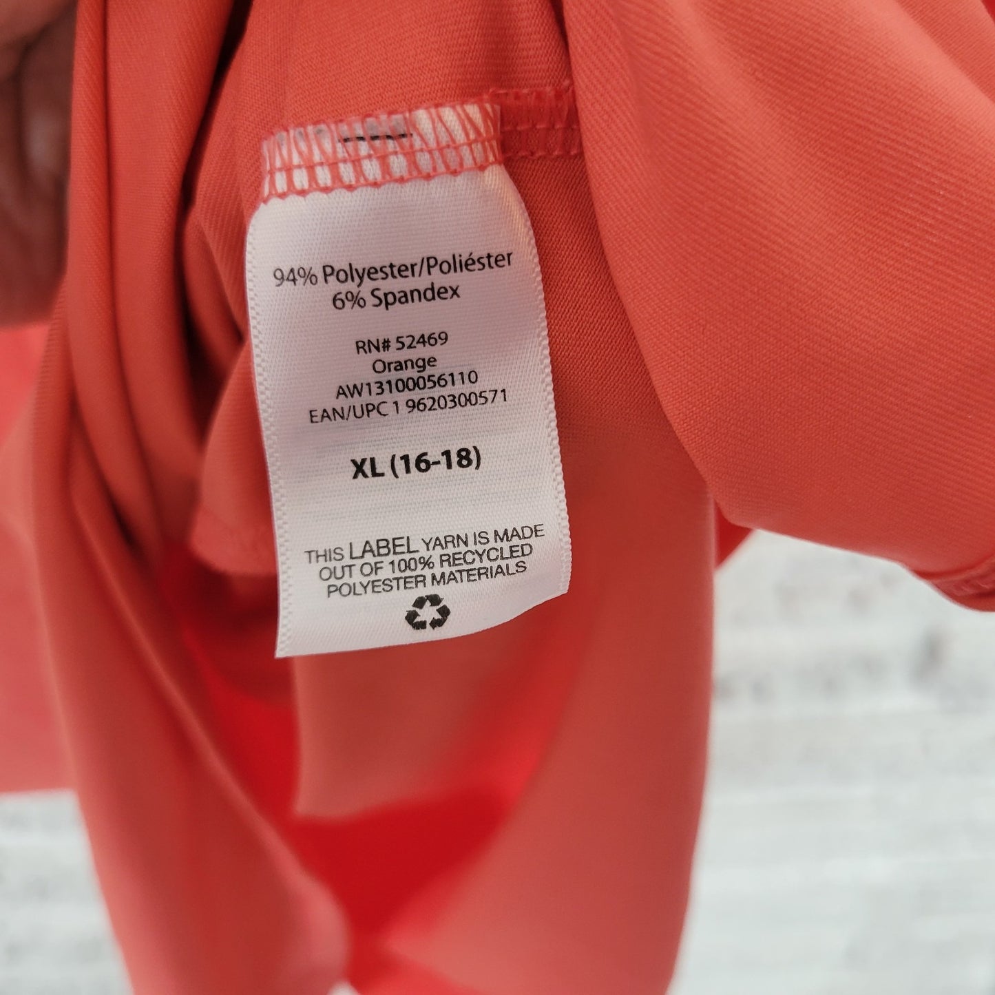 Athletic Works Womens Top XL 16 18 Tank Racerback Pink Lightweight Poly Blend