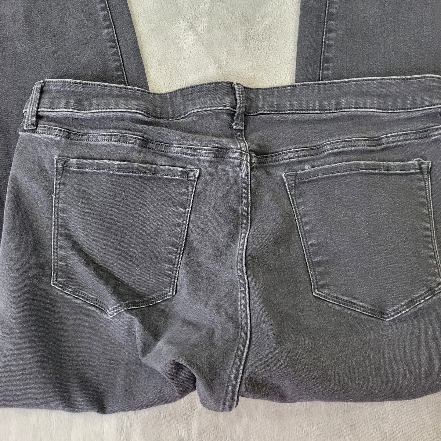 Old Navy Rockstar Womens Jeans 20 Plus Super Skinny Black Comfy Cotton Blend