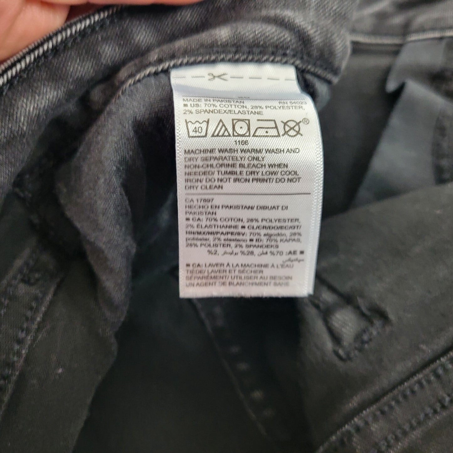 Old Navy Rockstar Womens Jeans 20 Plus Super Skinny Black Comfy Cotton Blend