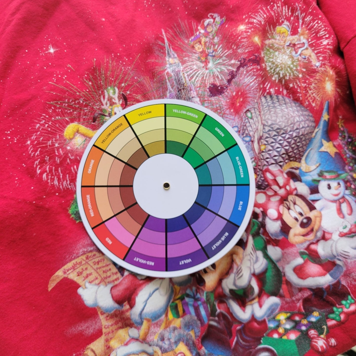 Christmas Disney Unisex Tee Mens 2XL Womens 3X Red Happy Holiday 2013 Cotton