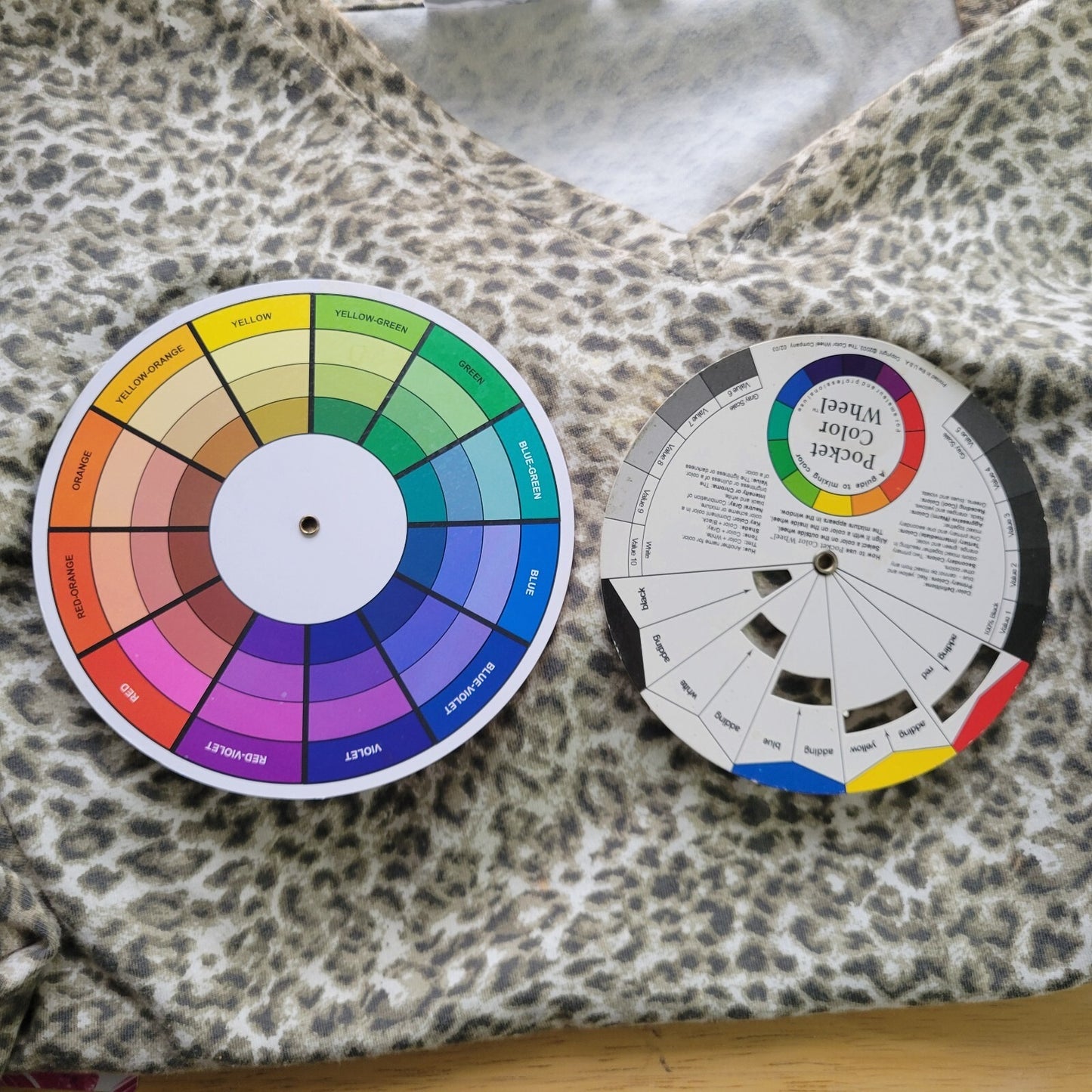 Denim Co Womens Top Extra Large Tee 3/4 Sleeve Gray Animal Print Comfy Casual