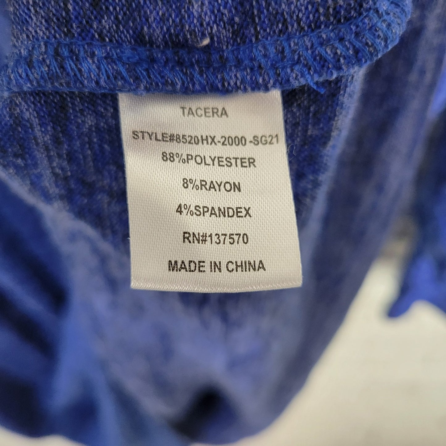 Tacera Womens Dress 1X Plus Mini Double Bell Sleeve Blue Heather Poly Blend