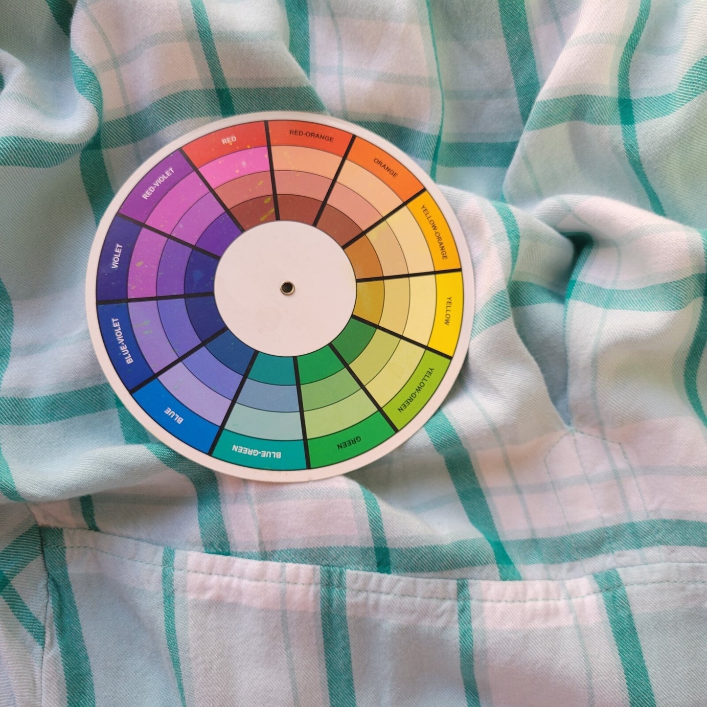 New York Co SOHO Womens Top Extra Large Long Sleeve Green White Plaid Casual