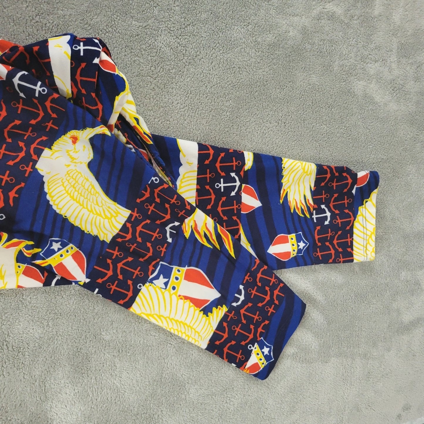 Fourth of July Lularoe Womens Leggings TC Tall Curvy Blue Red Eagles Patriotic