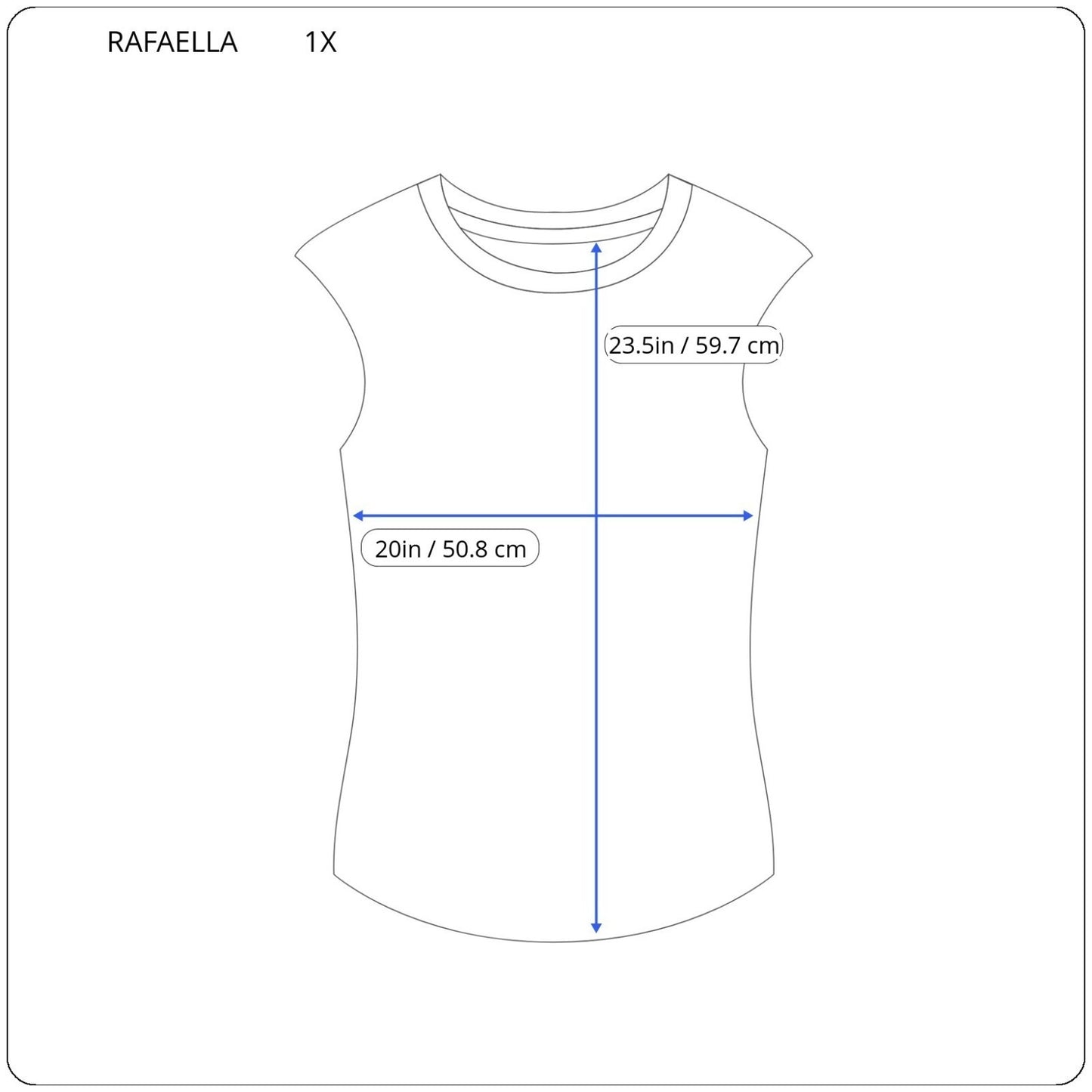 Rafaella Women Top 1X Plus Sleeveless Knit Blue White Stripe Cotton Comfy Casual