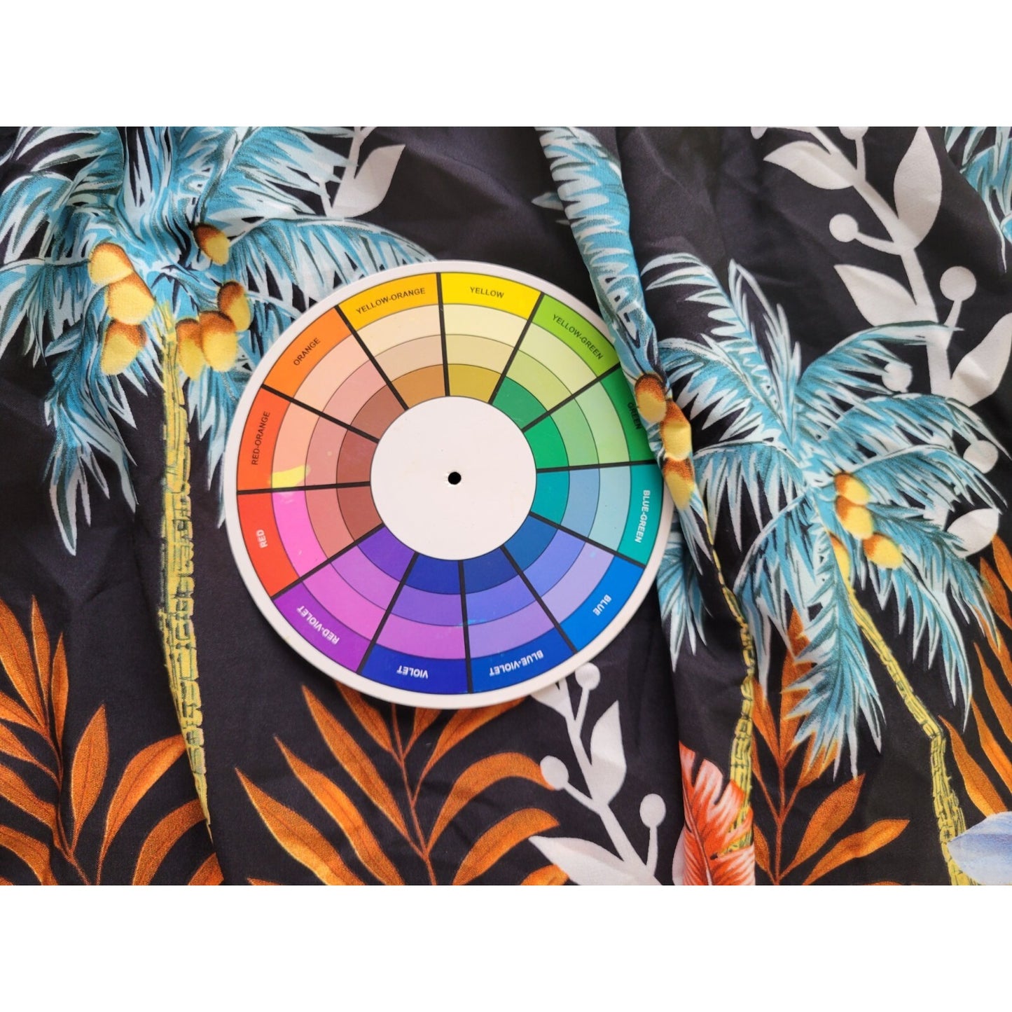 Shein Curve Women Top 4XL Plus Camisole Blue Tropical Adjustable Spaghetti Strap