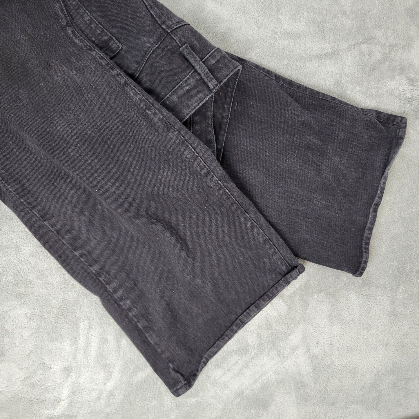 Coldwater Creek Womens Jeans 18 Plus Boot Cut Black Denim Zip Fly Comfy Stretchy