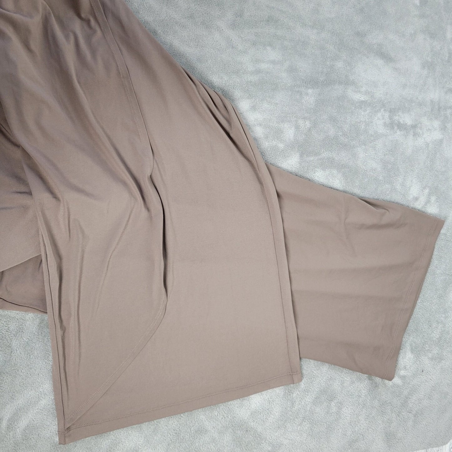 H By Halston Womens Pants 2X Plus Palazzo Pull On Wide Leg Tan Flaps Comfy