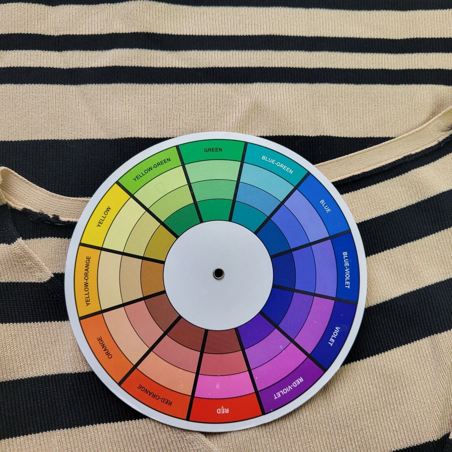 Worthington Womens Top Extra Large Sleeveless Black Beige Stripe Knit Office