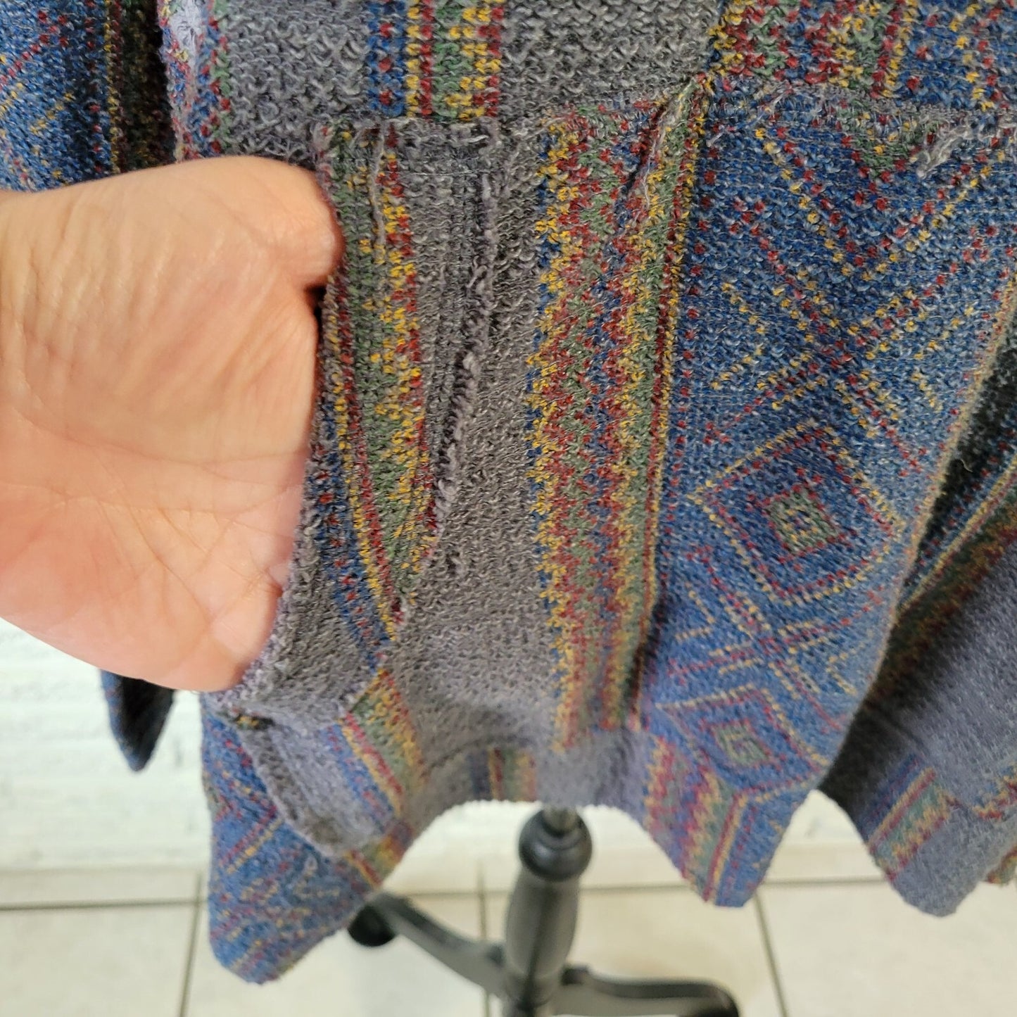 American Crown Womens Top 2XL Plus Hoodie Knit California Southwestern Comfy