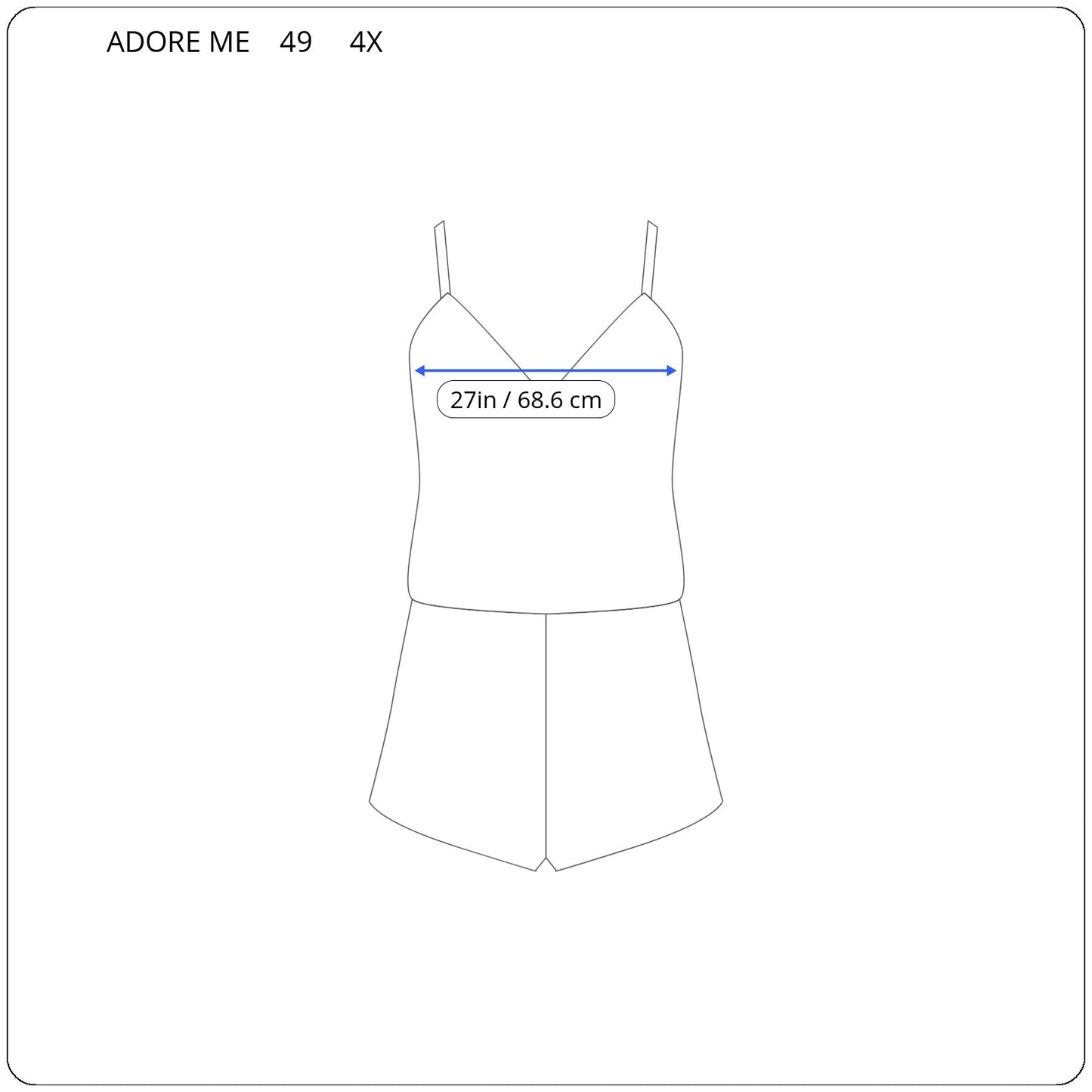 Adore Me Pajama Romper 4X Plus Pink White Swirl Sleepwear V-Neck WAT11E