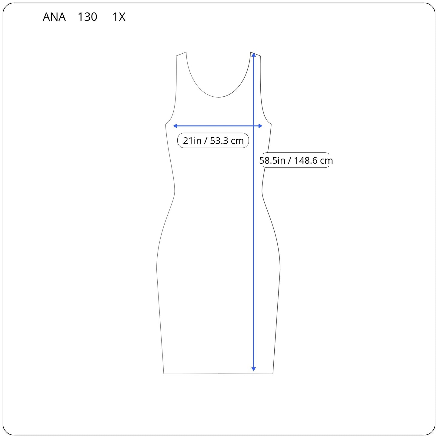 Ana A.n.a Women 1X Maxi Dress Multicolor Striped Sleeveless Stretch Tank STR146E