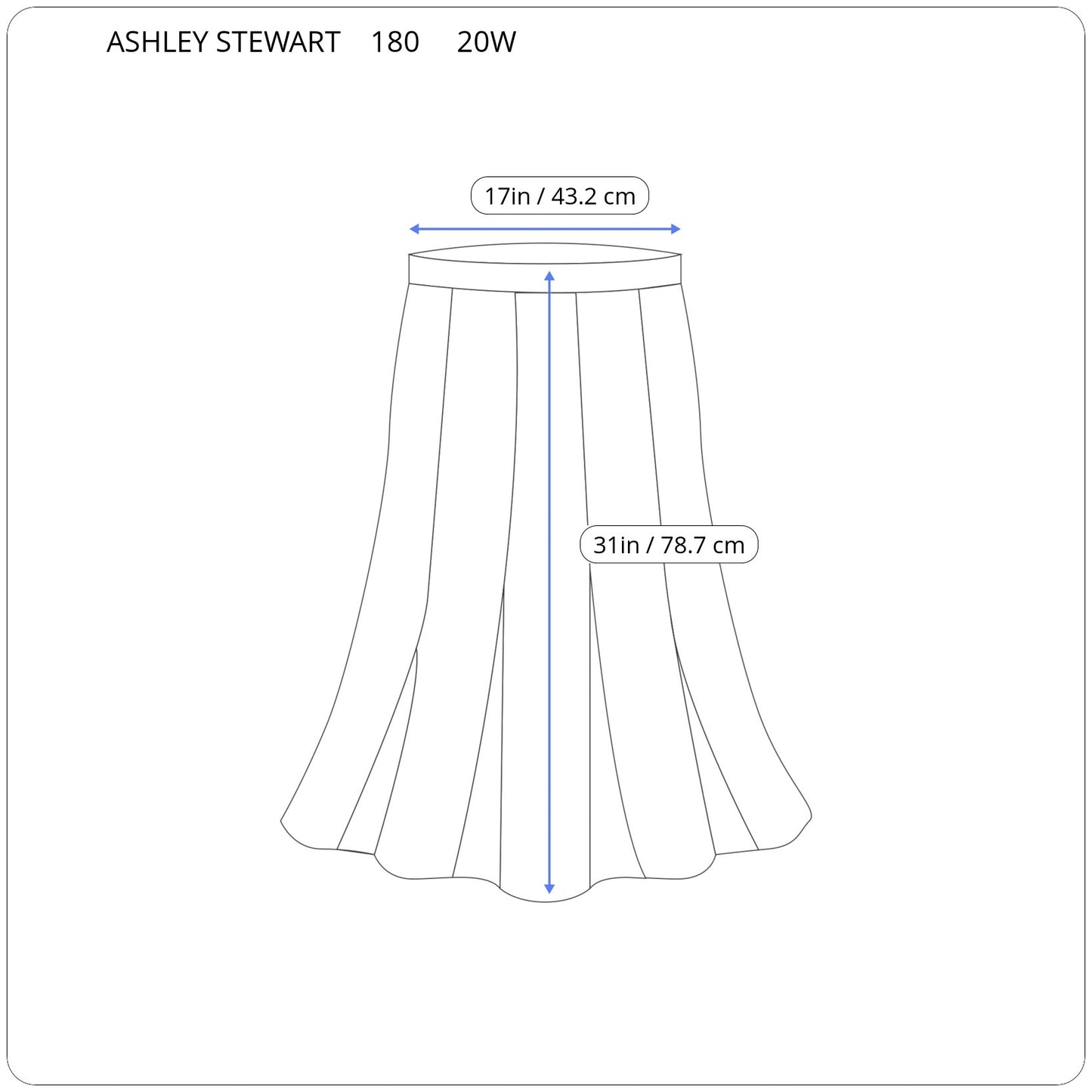 Ashley Stewart Geometric 20W Pencil Skirt Midi Multicolor Pull On Slit GEO33E