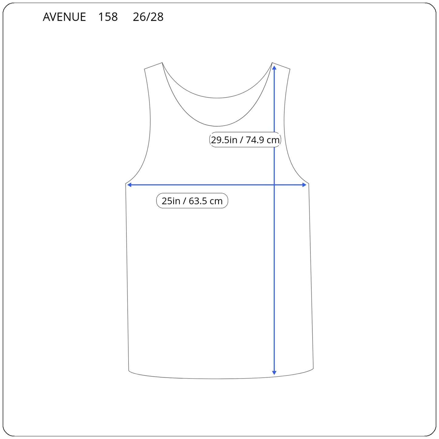 Avenue Swing Top 26/28 Plus Brown White Geometric Square Neck GEO144E