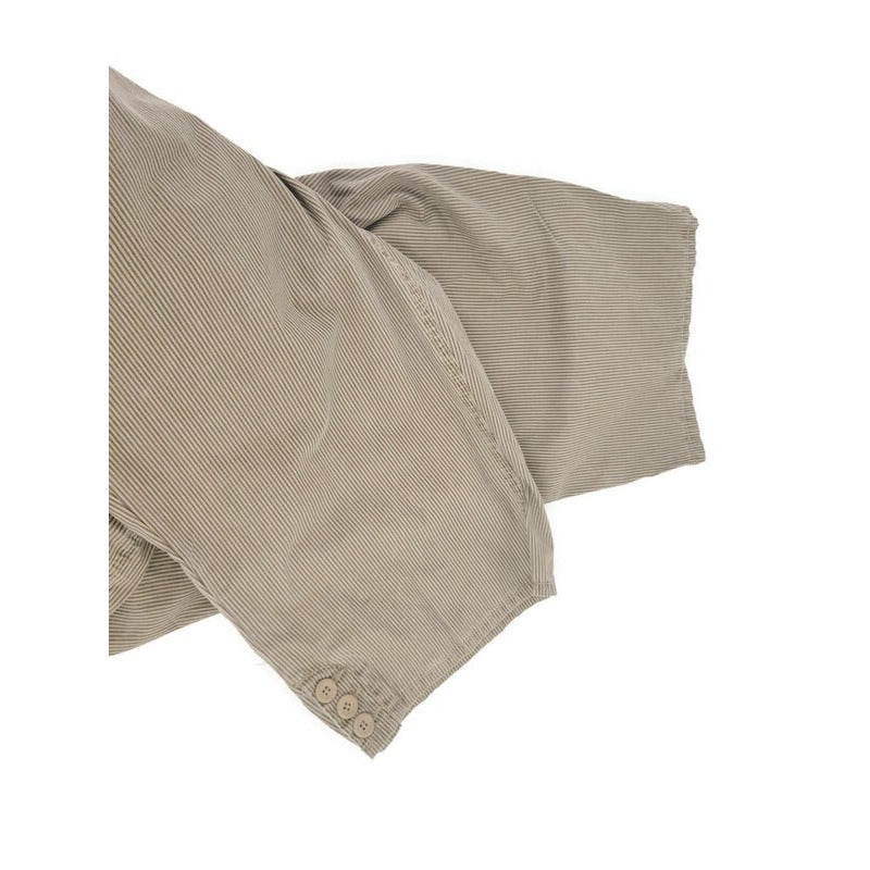 Avenue Womens Pants 18 Plus Capri Modern Fit Flap Pockets Cotton Brown Stripe