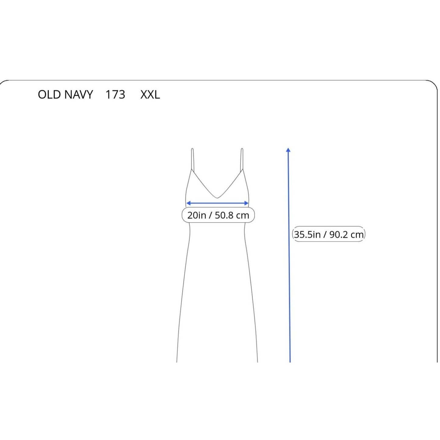 Old Navy Womens Dress XXL Plus Mini Slip Blue Floral Linen Rayon Spaghetti Strap