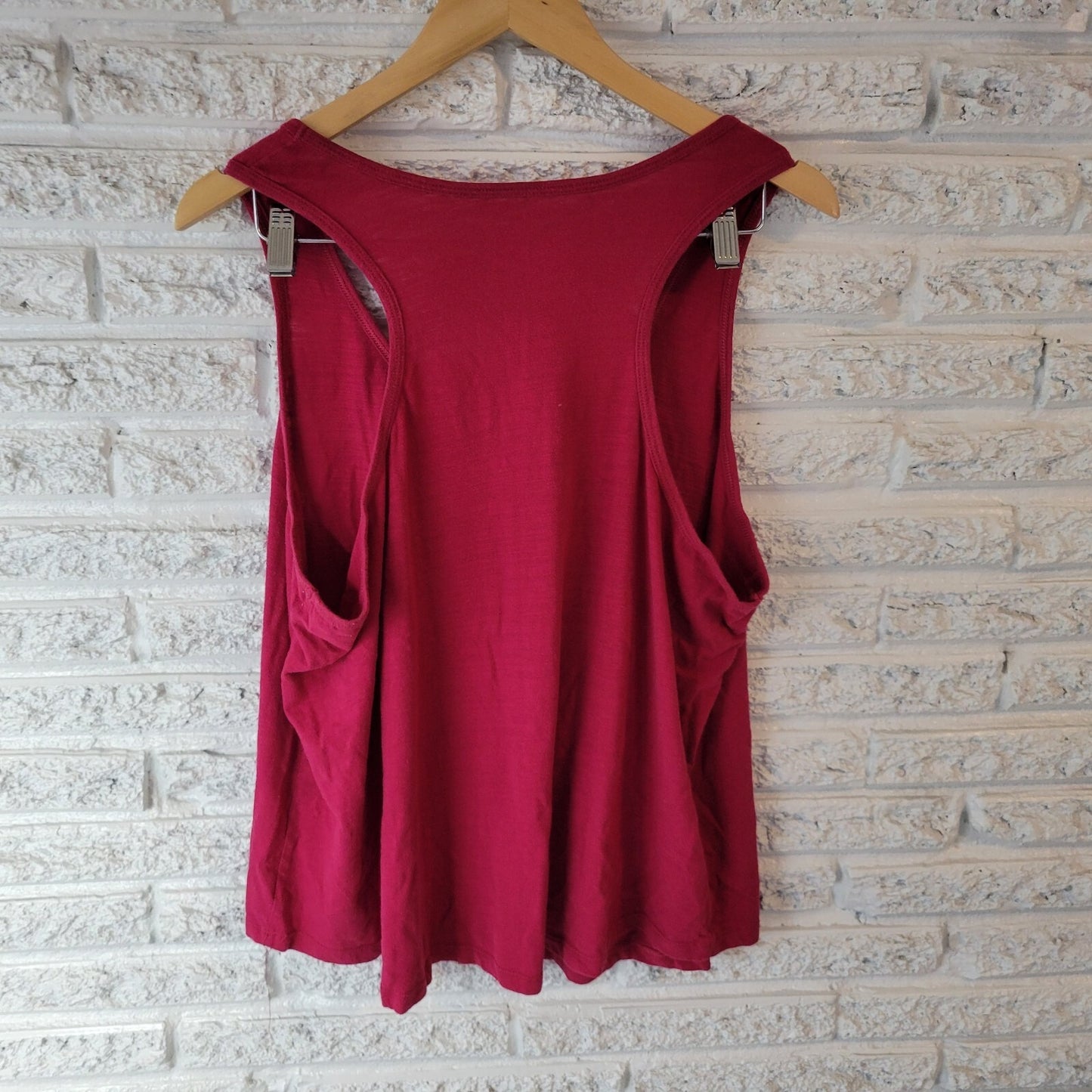 Secret Treasures Womens Top 2X Plus Tank Let Me Overthink This Red Racerback