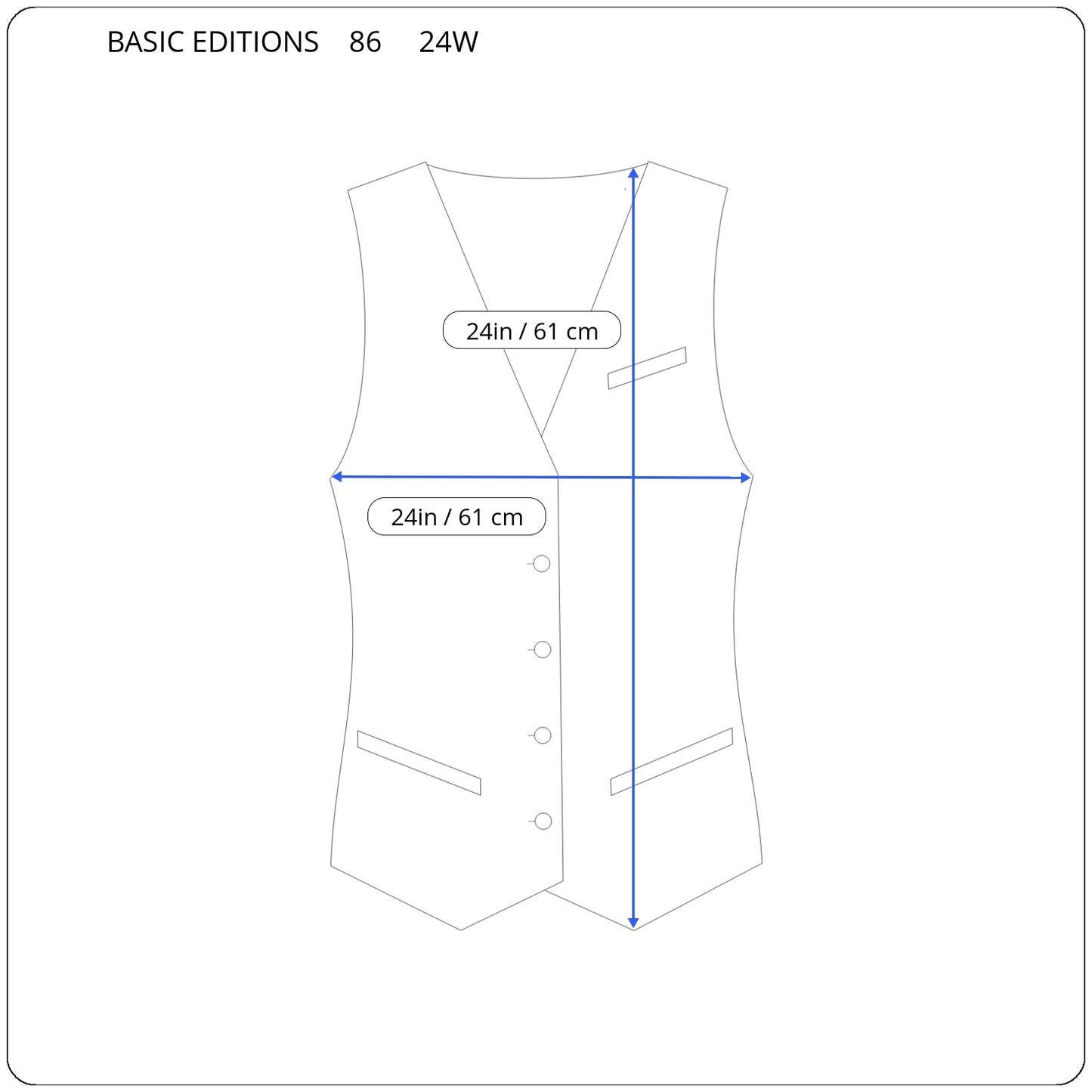 Basic Editions 24W Halloween Vest Black Orange Cotton Lined Button Up NOV72XE