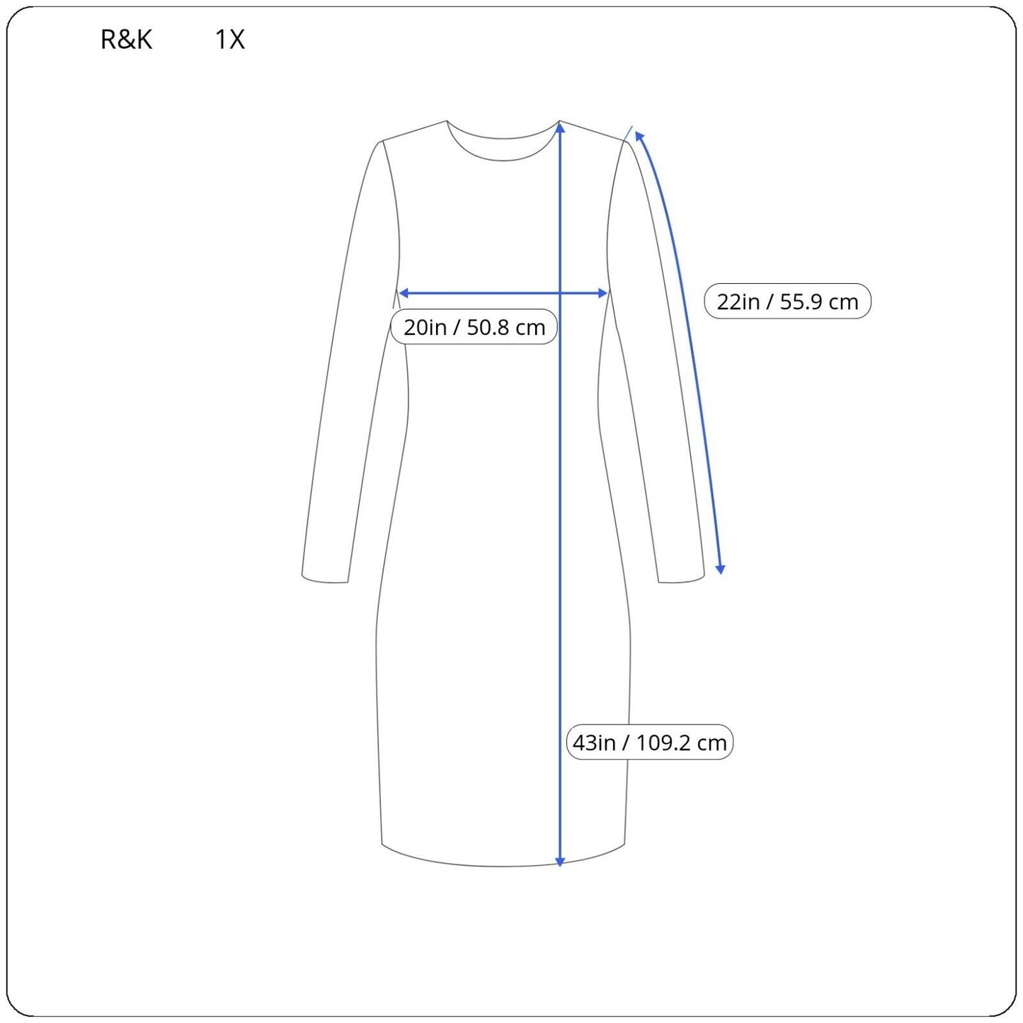 R & K Womens Dress 1X Plus Long Sleeve Knit Turtleneck Black Pullover Office