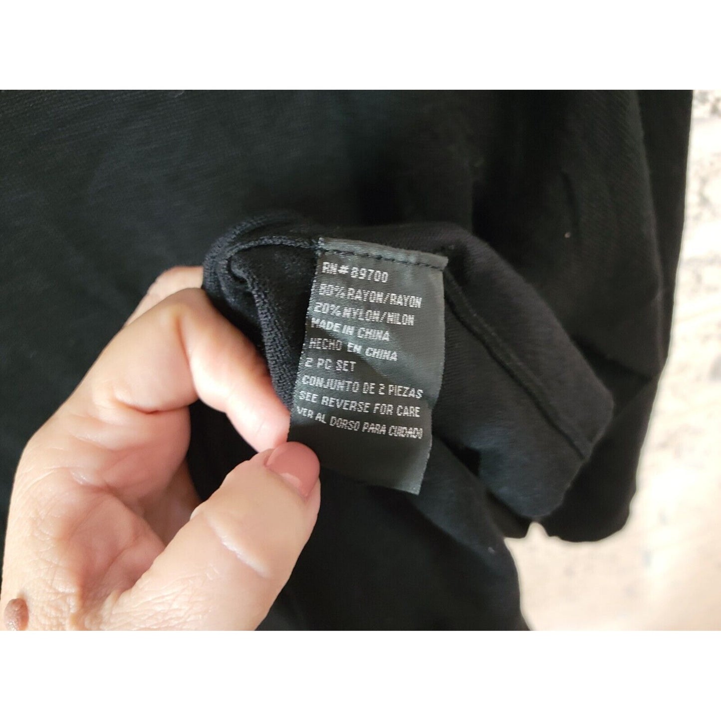 R & K Womens Dress 1X Plus Long Sleeve Knit Turtleneck Black Pullover Office