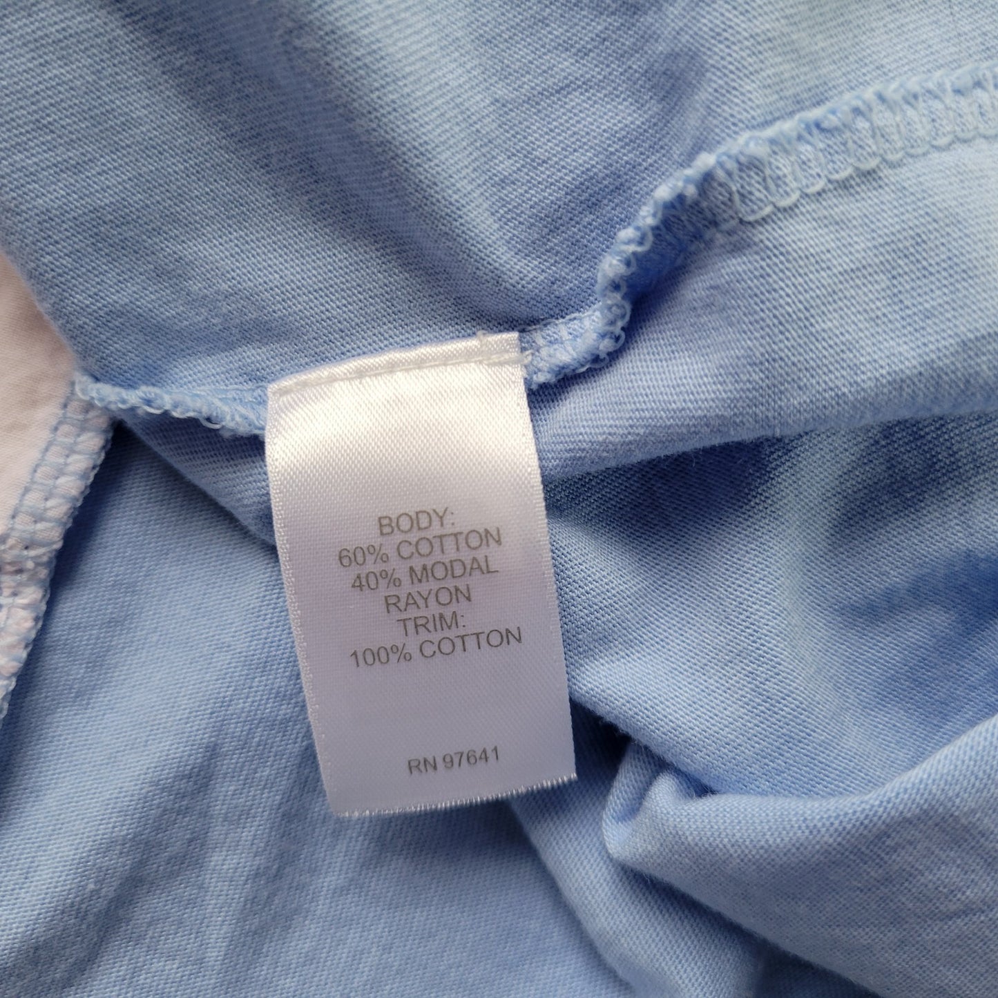 J Jill Womens Top XL 3/4 Sleeve Split Back Eyelets Asymmetric Lightweight Blue