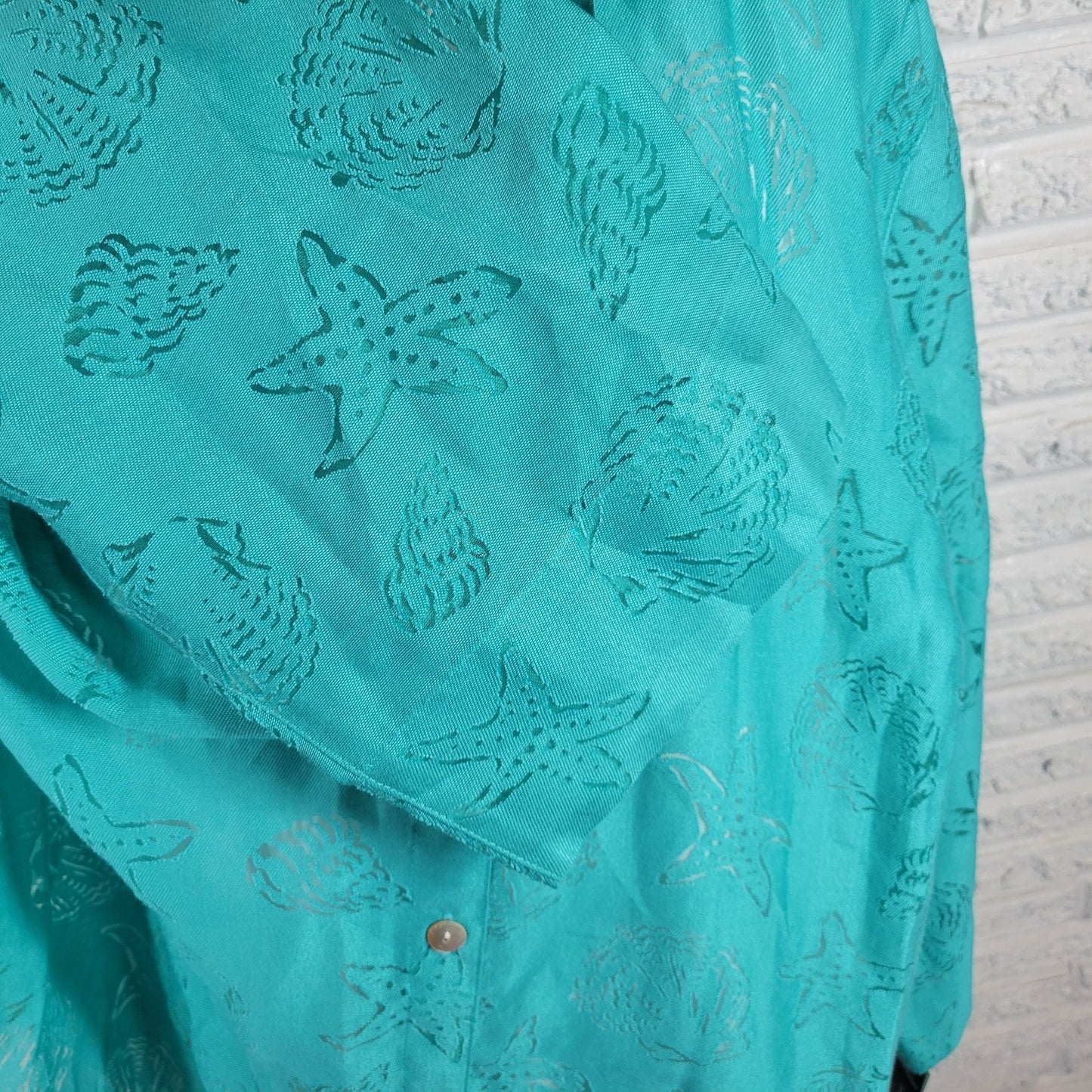 Alfred Dunner Womens Top 2X Plus 3/4 Sleeve with Tank Eyelet Lightweight Studded