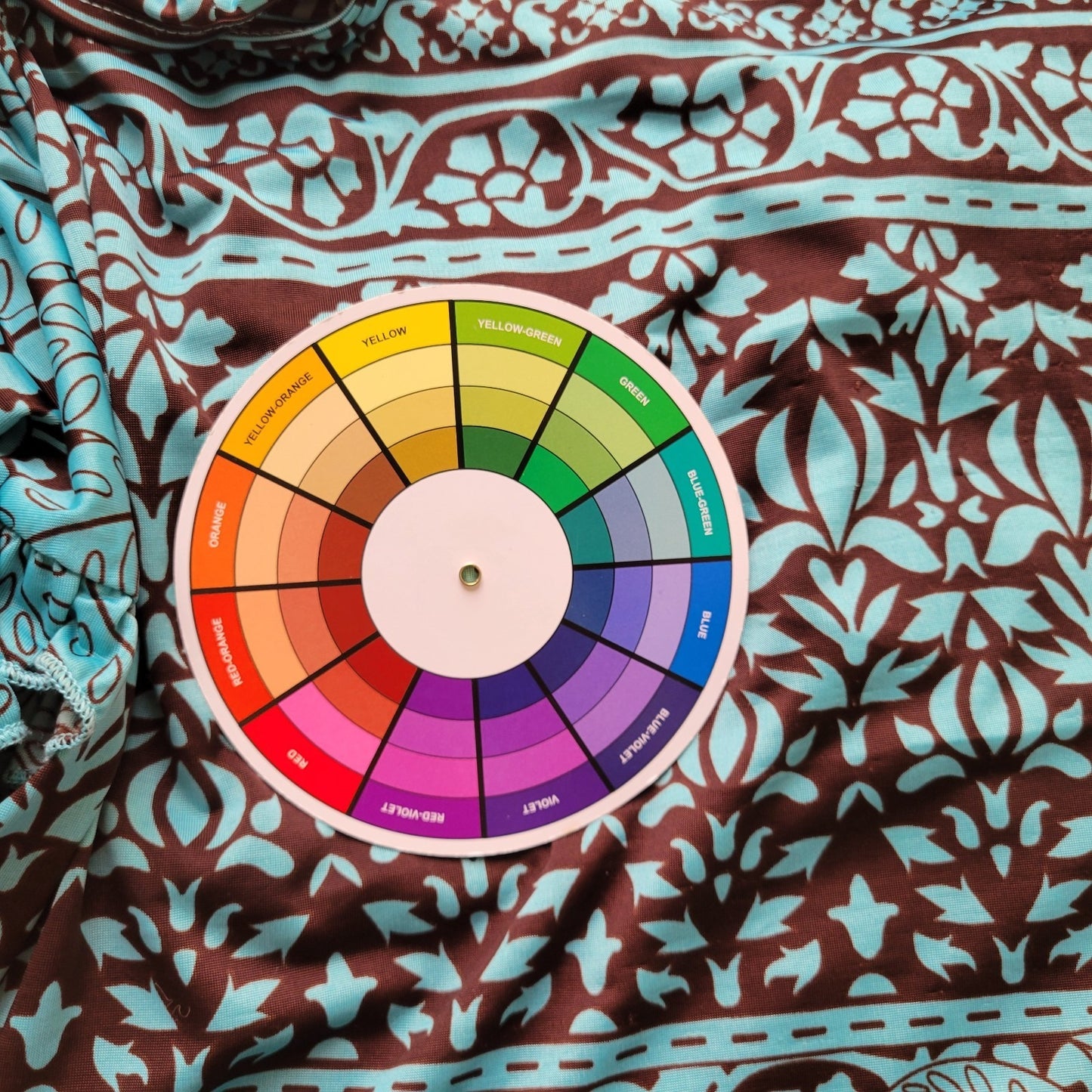 Paisley Vine Womens Dress 2XL Plus Flutter Sleeve Blue Geometric Cold Shoulder