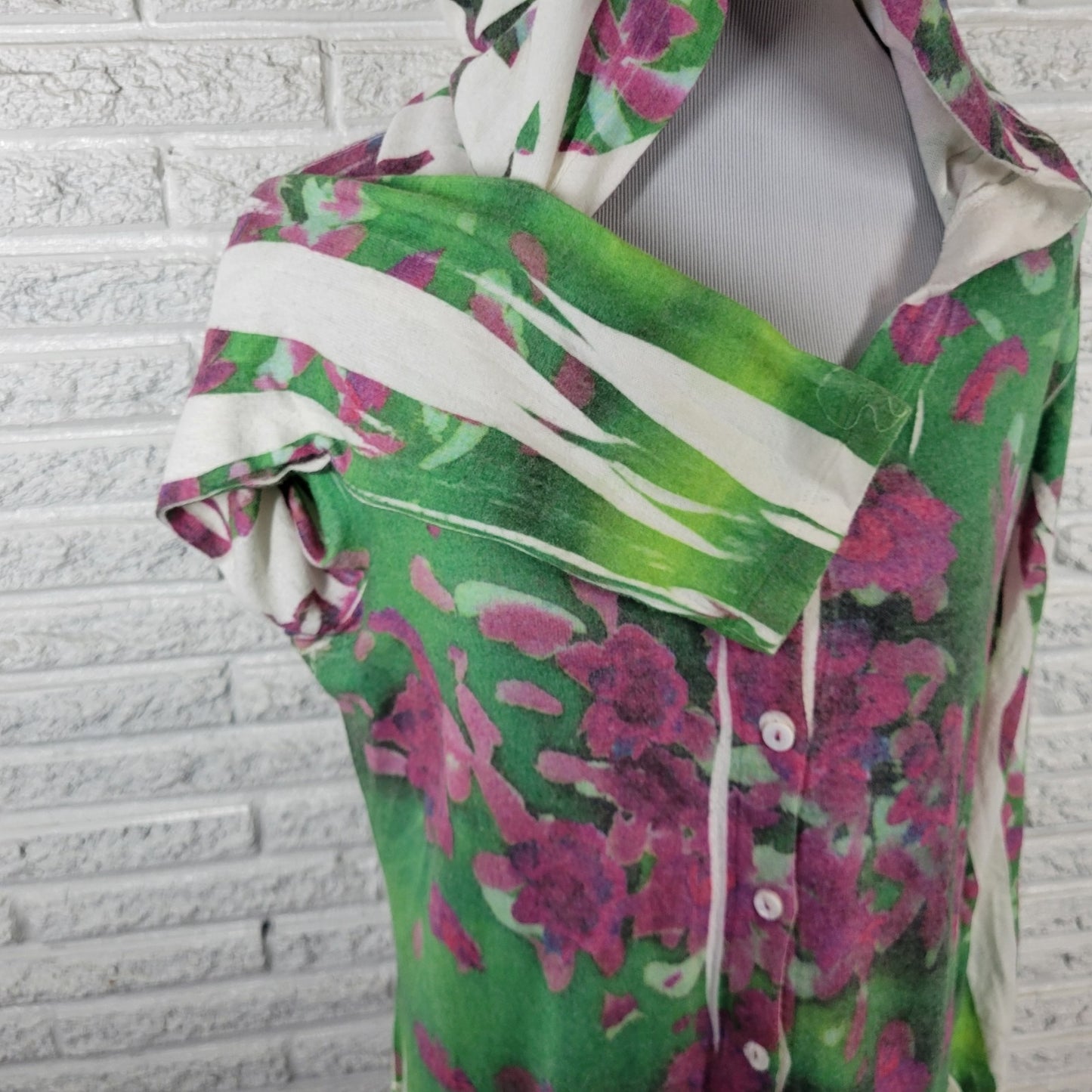 Mushka by Sienna Rose Womens Top XL Hoodie Cardigan Purple Floral Laser Cut Soft