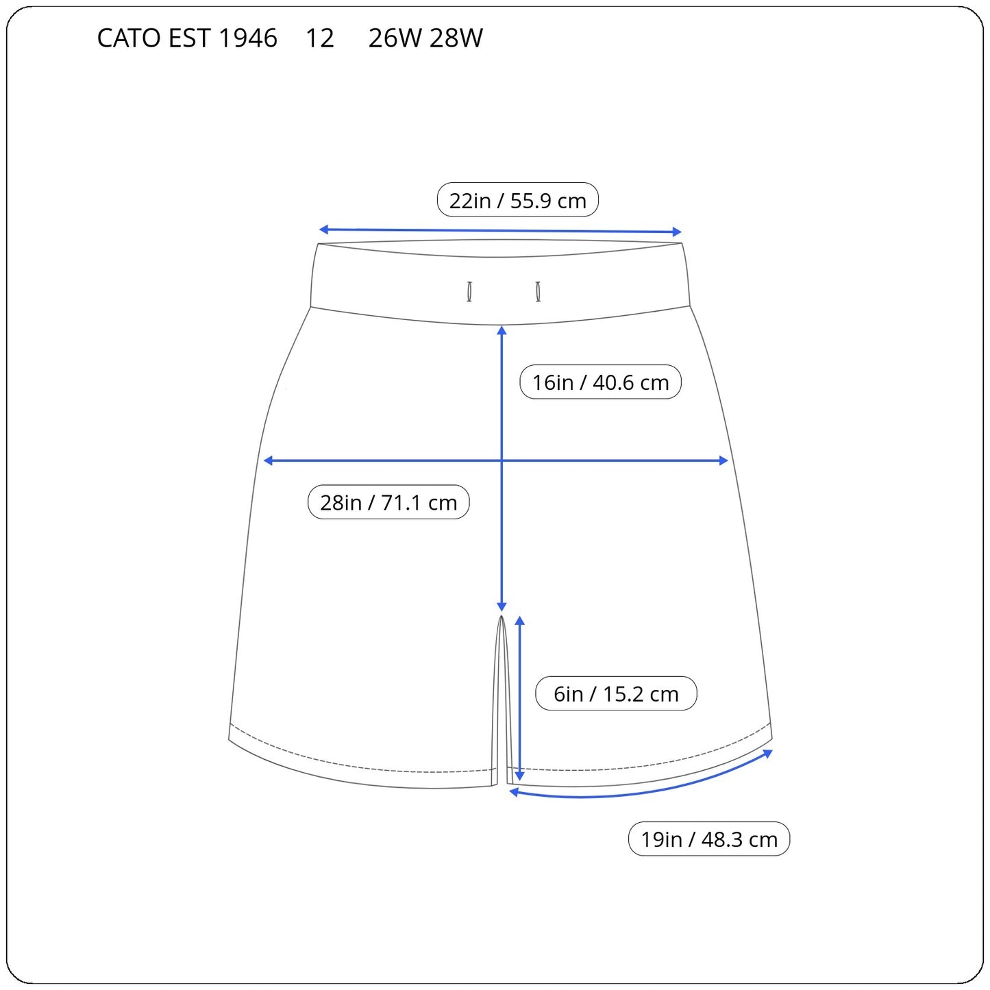Cato Est 1946 Women's Gingham Shorts 26W 28W Black White Check Belted PLA5E
