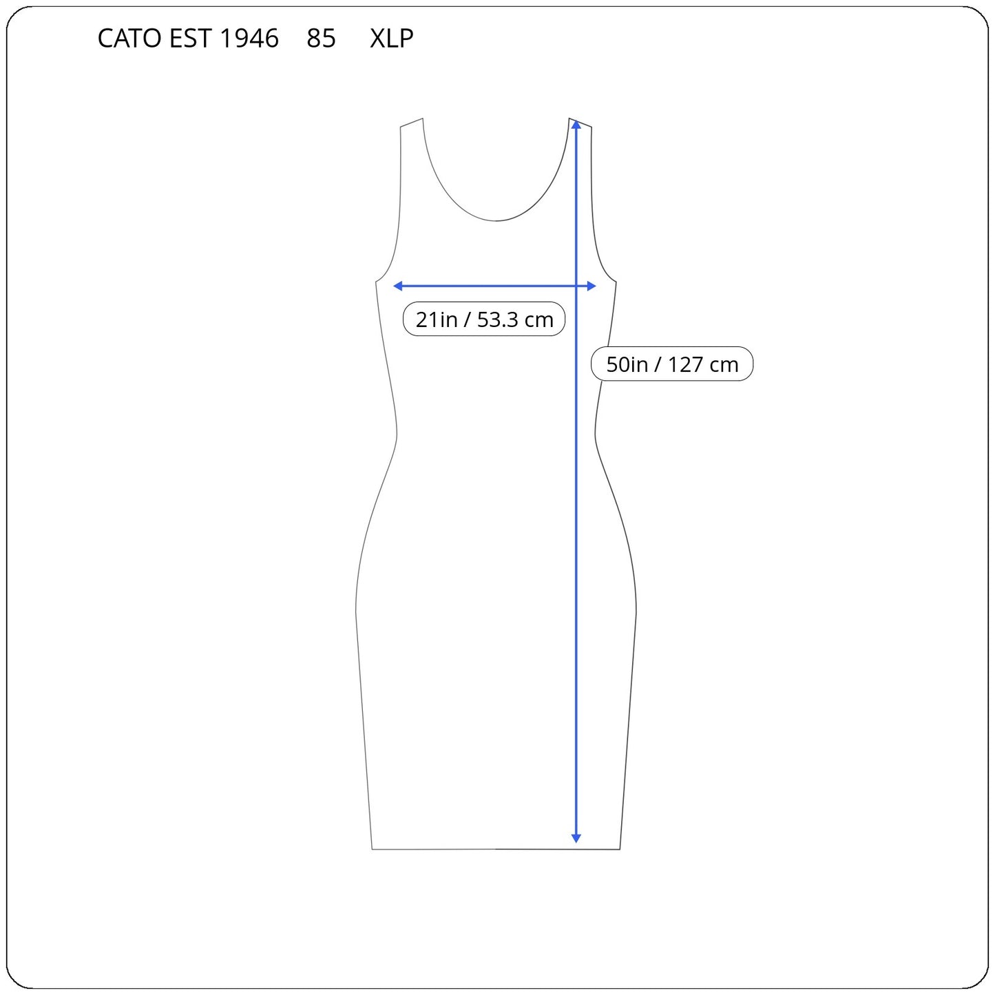 Cato Est 1946 XLP Black White Tie Dye Tank Dress Pockets Midi 100% Cotton A26E