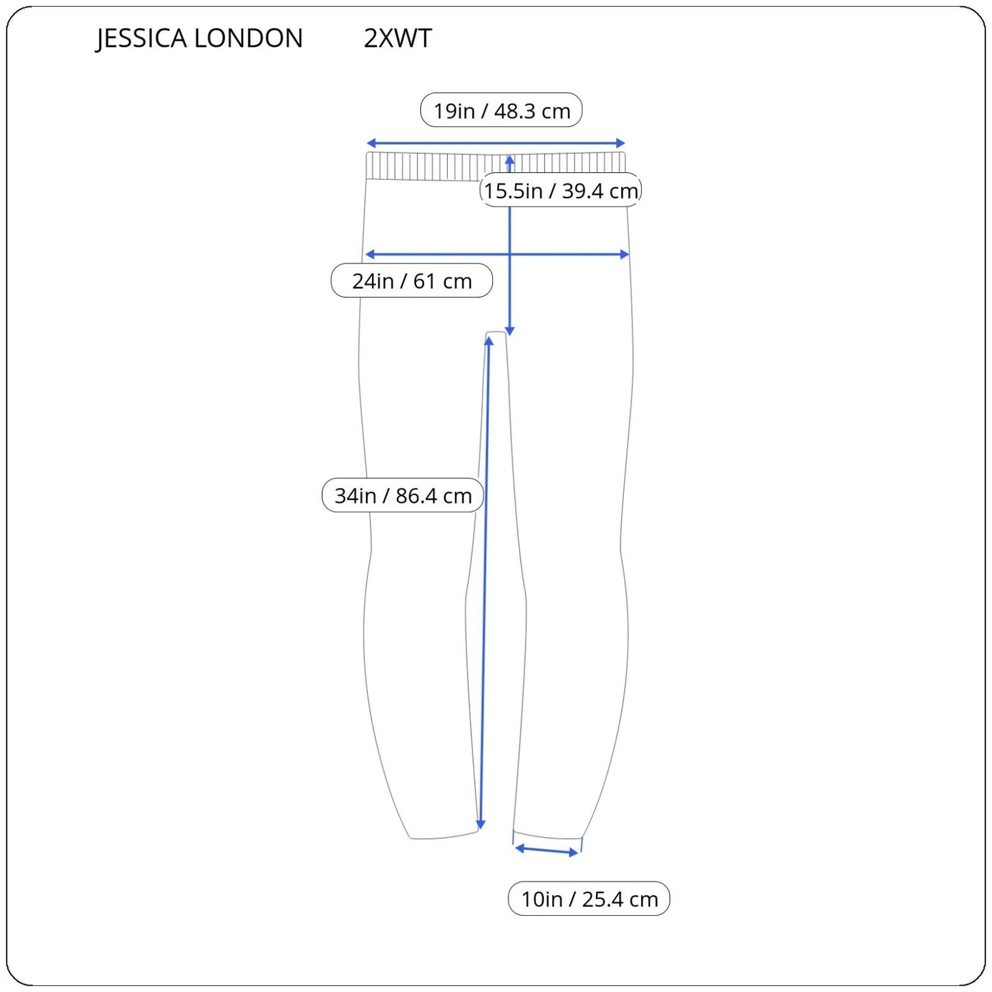 Jessica London Womens Pants 2XWT Plus Tall Pull On Brown Poly Blend Office Comfy