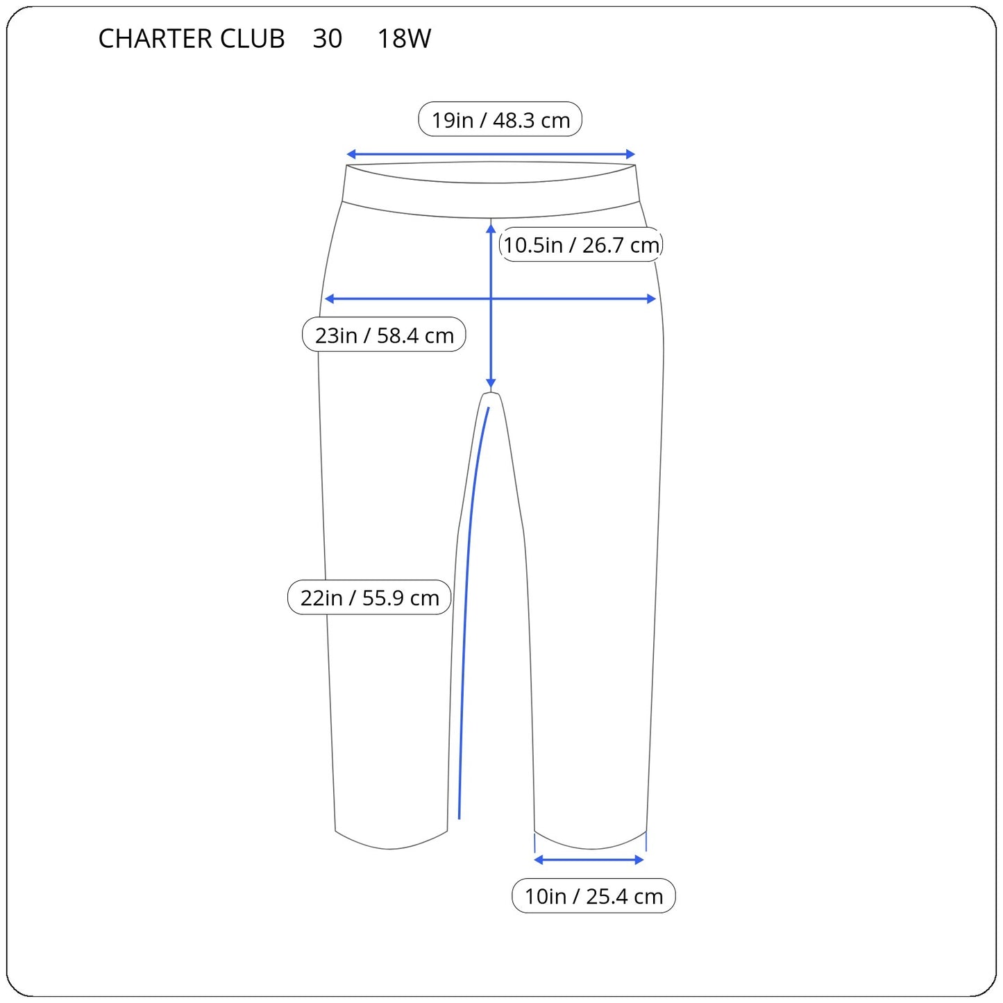 Charter Club Women's 18W Plus Size Beige Capri Pants Button Hem Stretch CAP6E