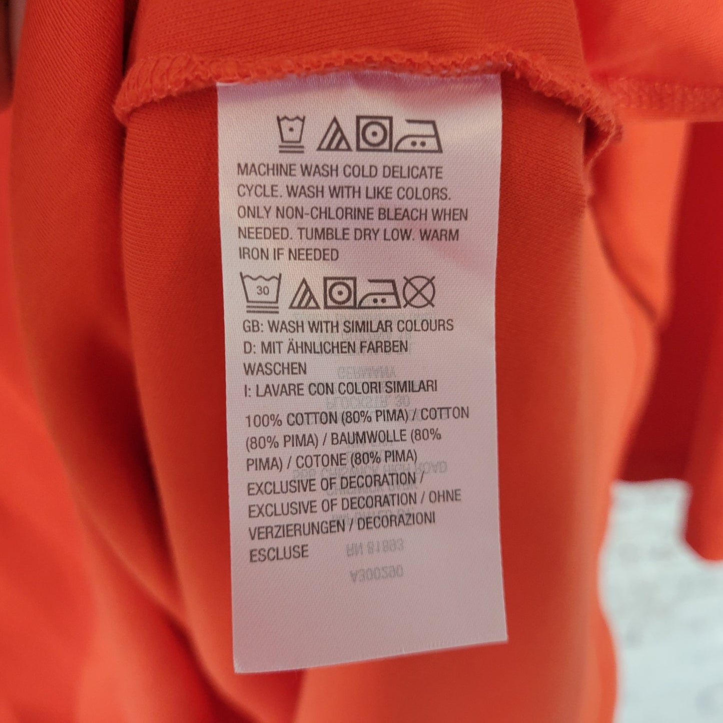 Isaac Mizrahi Live QVC Womens Top 3X Plus Tunic Orange Cotton Asymmetric Casual