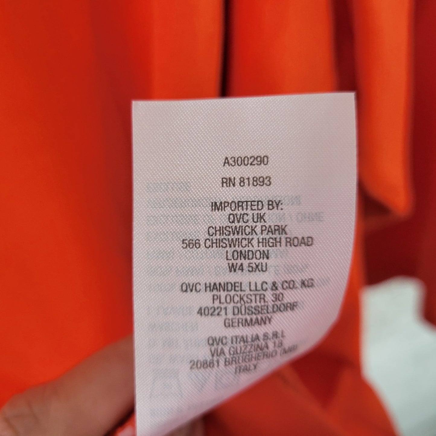 Isaac Mizrahi Live QVC Womens Top 3X Plus Tunic Orange Cotton Asymmetric Casual