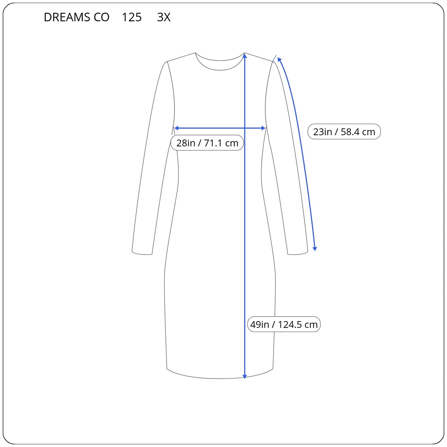 Dreams Co Women's 3X House Dress Blue Waffle Knit Snowflake Snap Front BLU229E