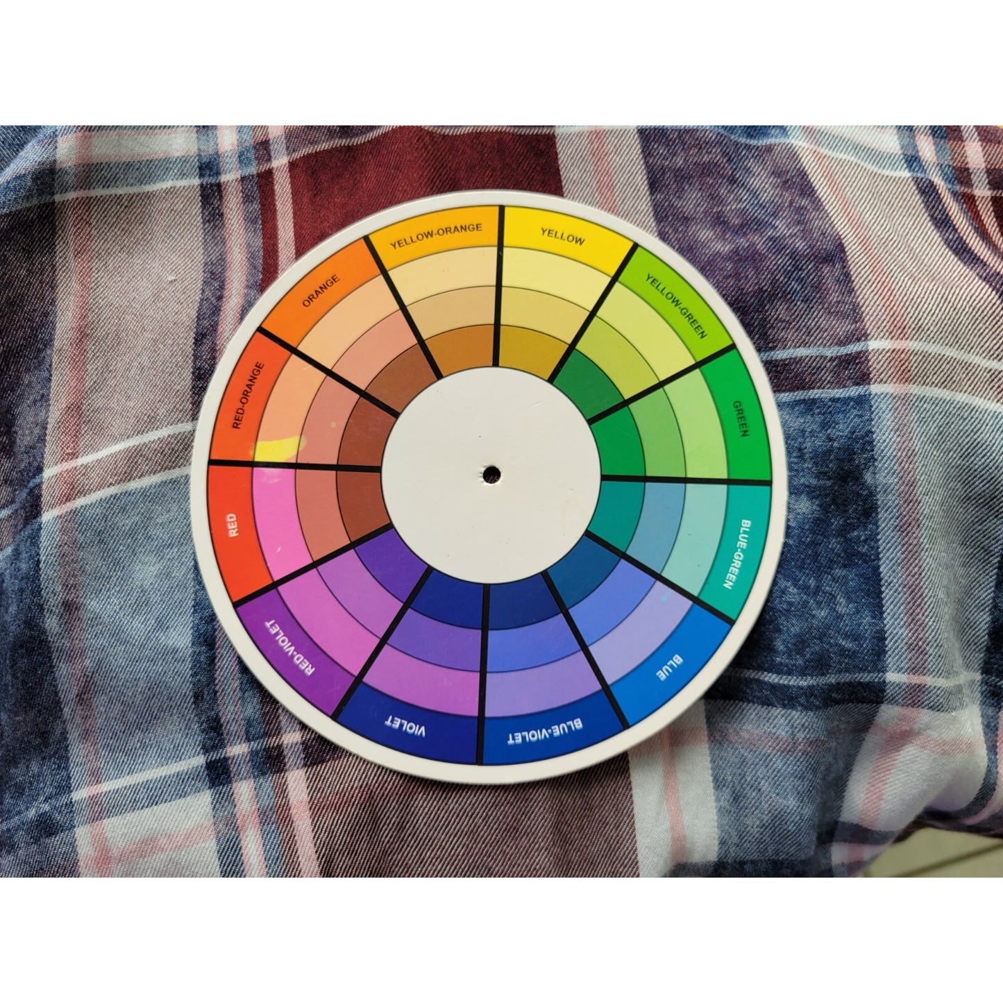 Maurices Womens Top XXL Plus Tunic Long Sleeve Keyhole Neck Rayon Purple Plaid