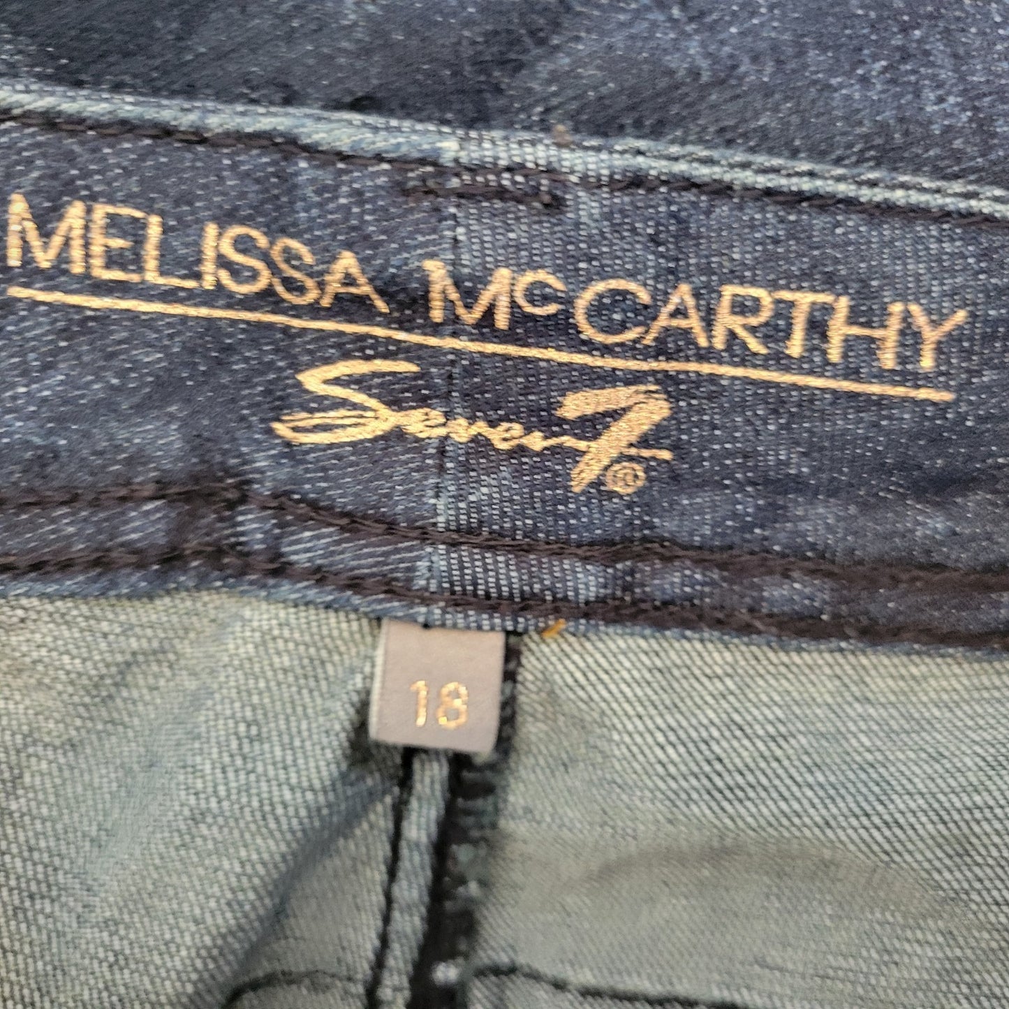 Seven 7 Melissa McCarthy Womens Jeans 18 Skinny Slimming Silhouette Dark Blue