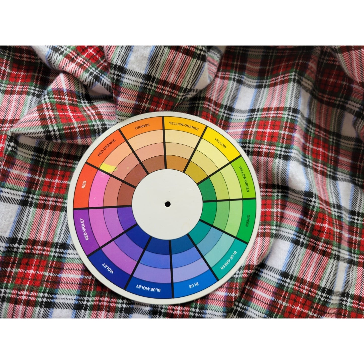 Friends of the Heart Womens Nightgown 1X Plus Lace Trim Red Plaid Quarter Button