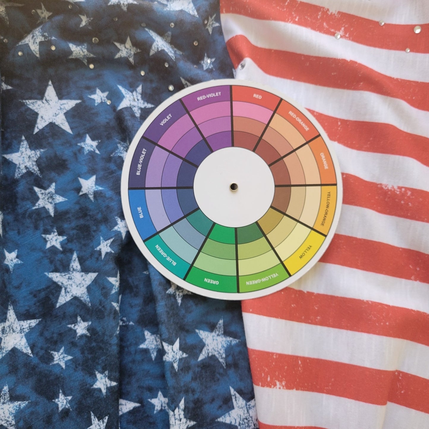 Fourth of July Juniper Lime Womens Top 3X Plus Tee Patriotic US Flag Rhinestones