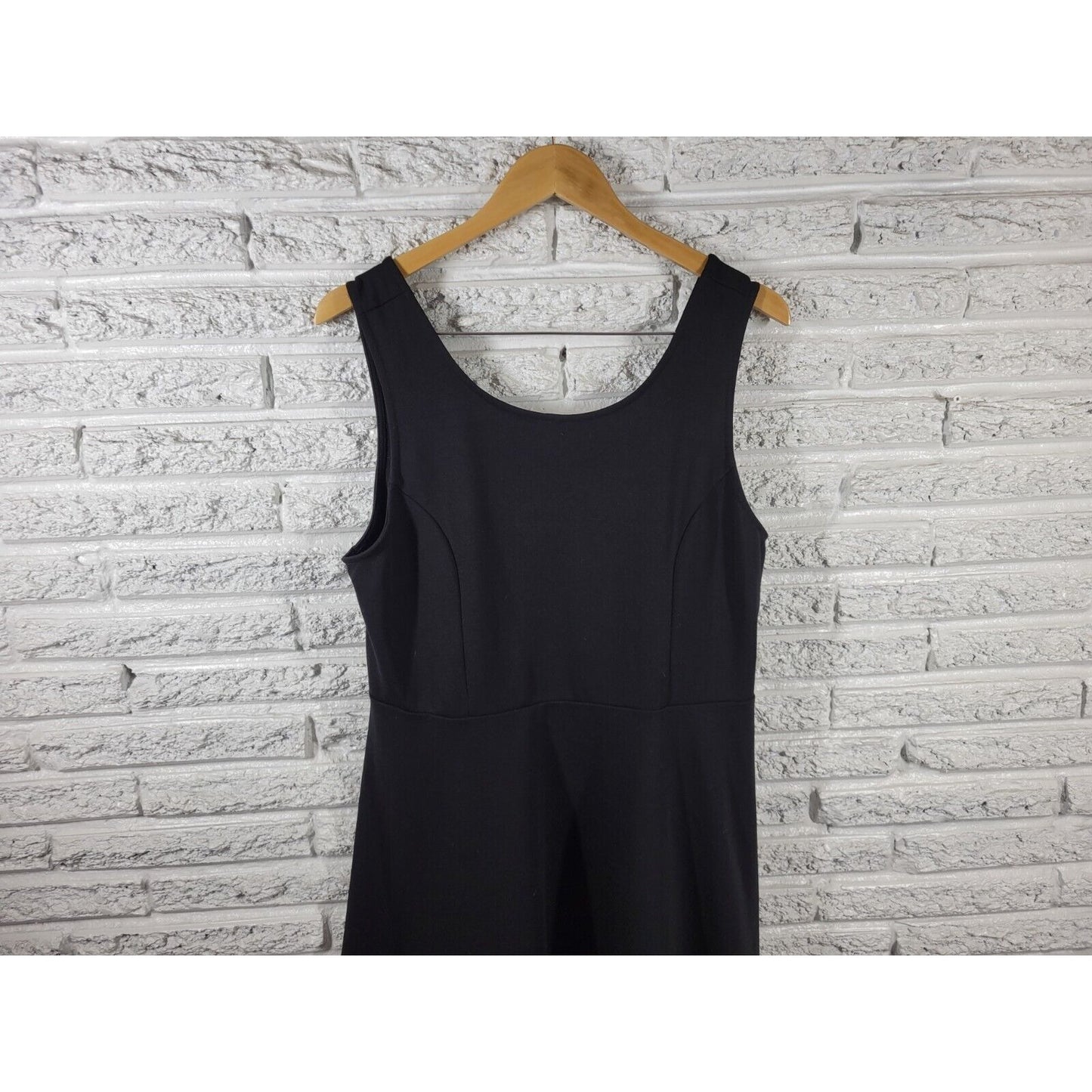 Forever 21 Womens Dress 2X Tank Mini Fit Flare Black Pullover Casual Poly Blend