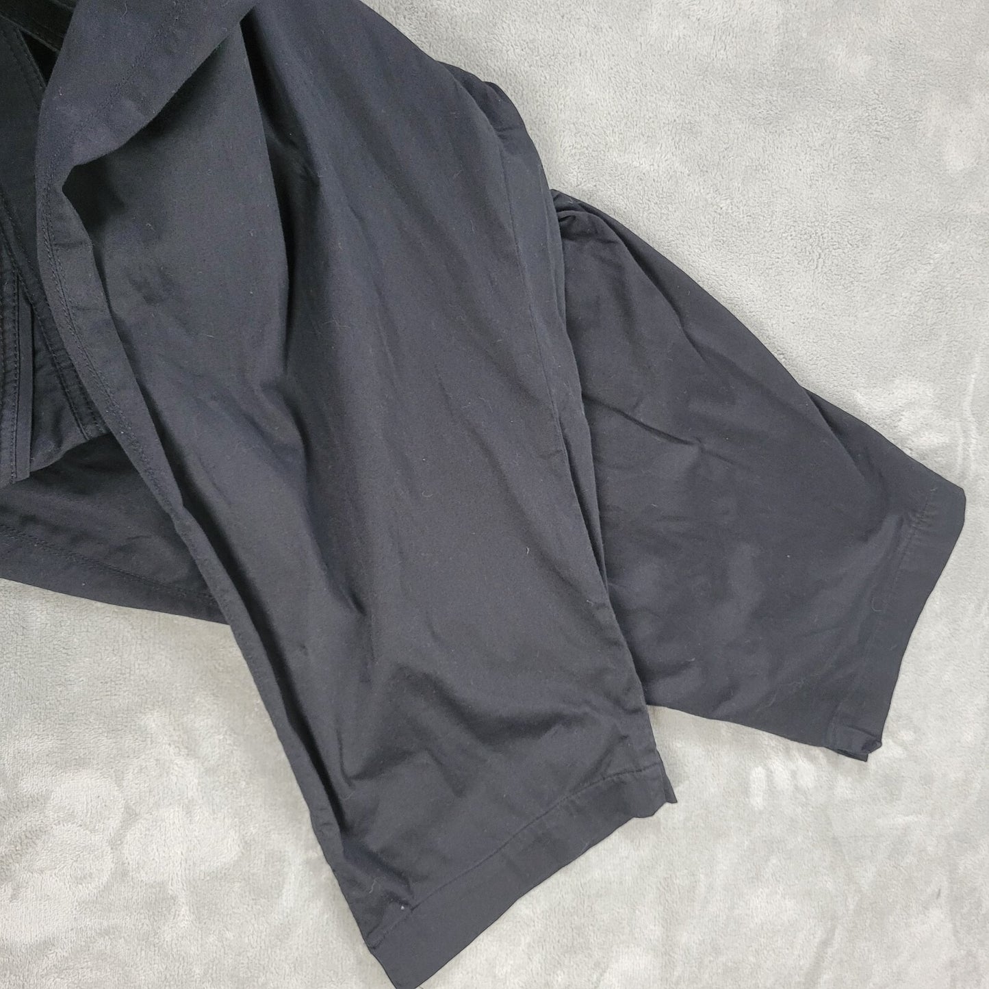 Avenue Womens Pants 28 Plus Capri Black Elastic Waist Pockets Casual Comfy