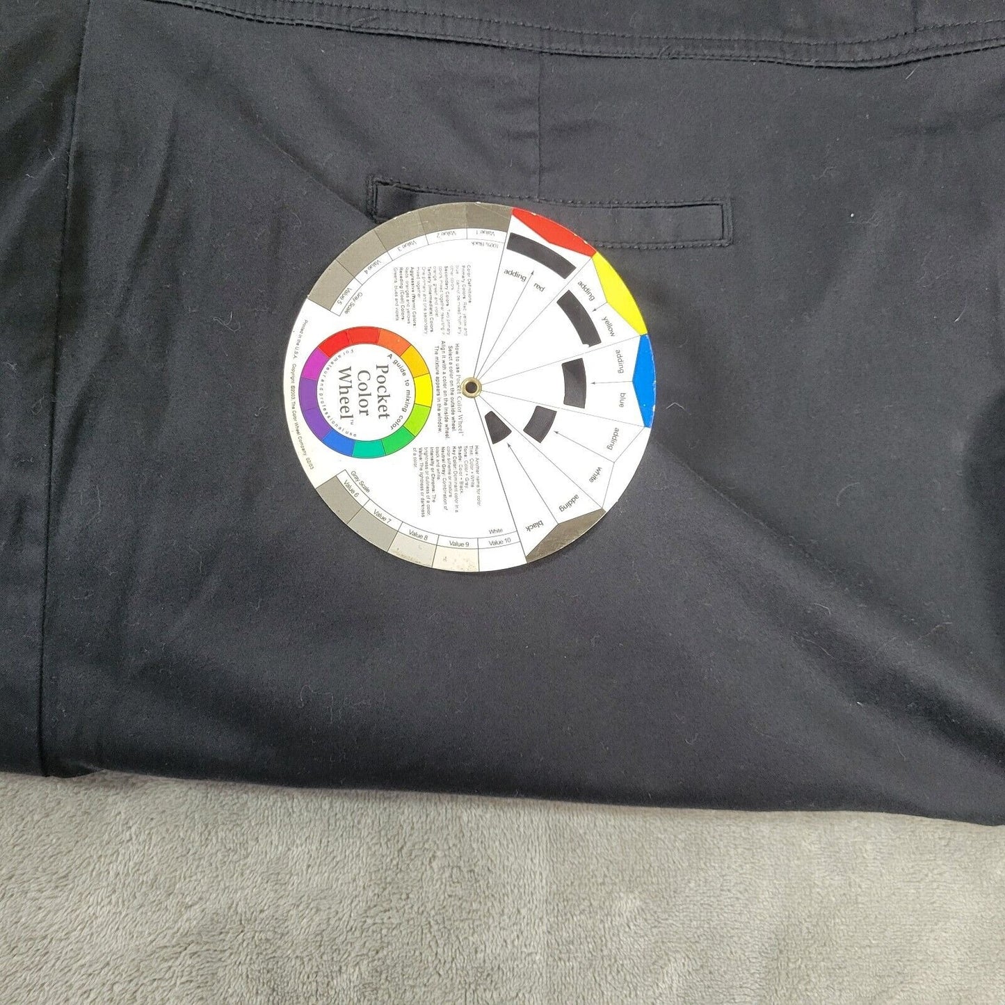 Avenue Womens Pants 28 Plus Capri Black Elastic Waist Pockets Casual Comfy