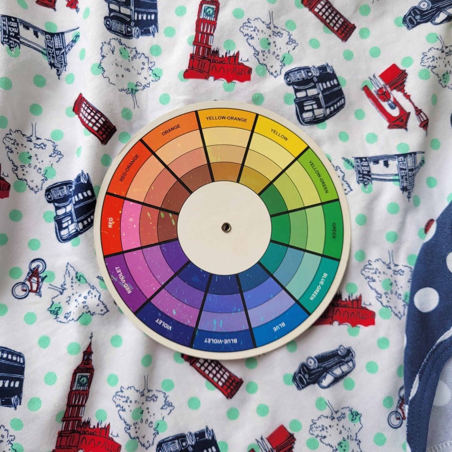 Jasmine Ginger Womens Pajama Top 1X Plus Tee London England Lightweight Blue Red